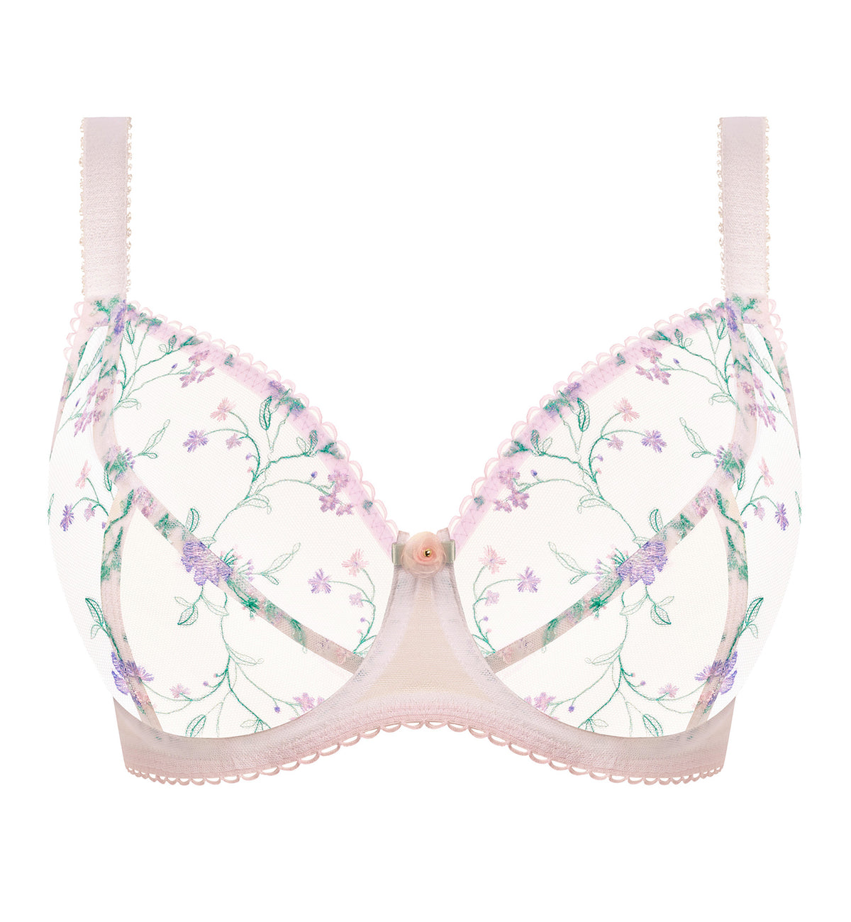 Freya Love Crush Plunge Underwire Bra (403202),28F,White Haze - White Haze,28F