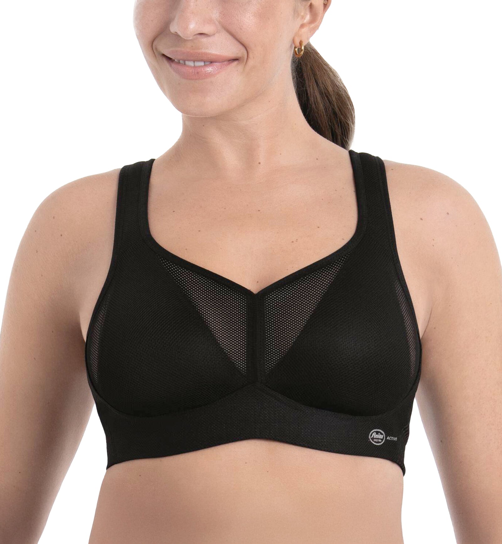 Anita Active Air Control DeltaPad Sports Bra (5543),32A,Black - Black,32A