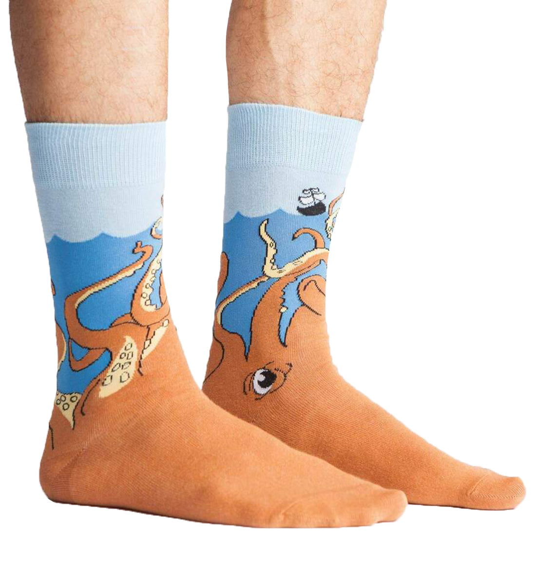 SOCK it to me Men's Crew Socks (mef0059),Squid-o - Squid-o,One Size
