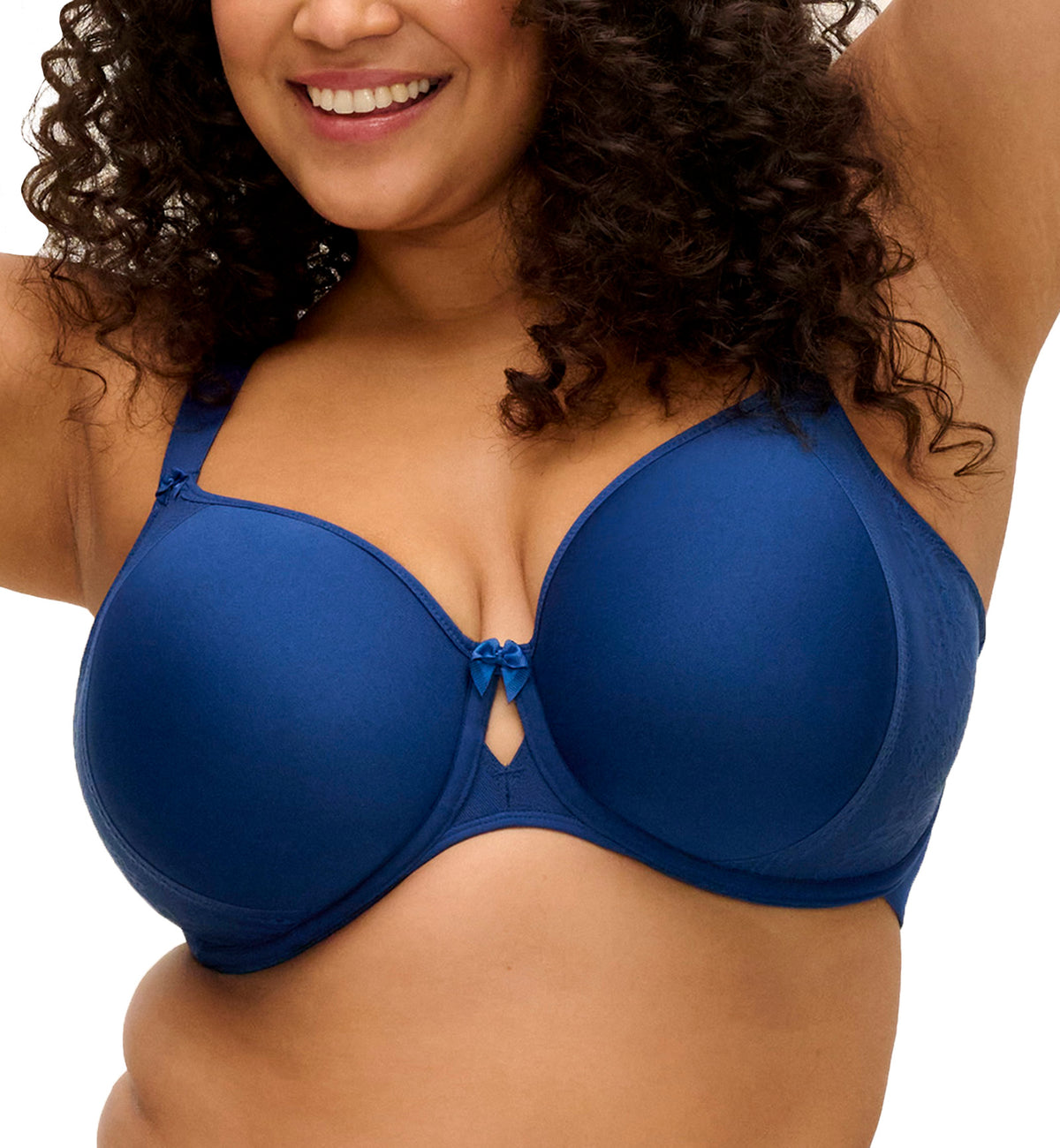 Elomi Nerina Spacer Seamless Molded Underwire Bra (302710),34G,French Navy - French Navy,34G