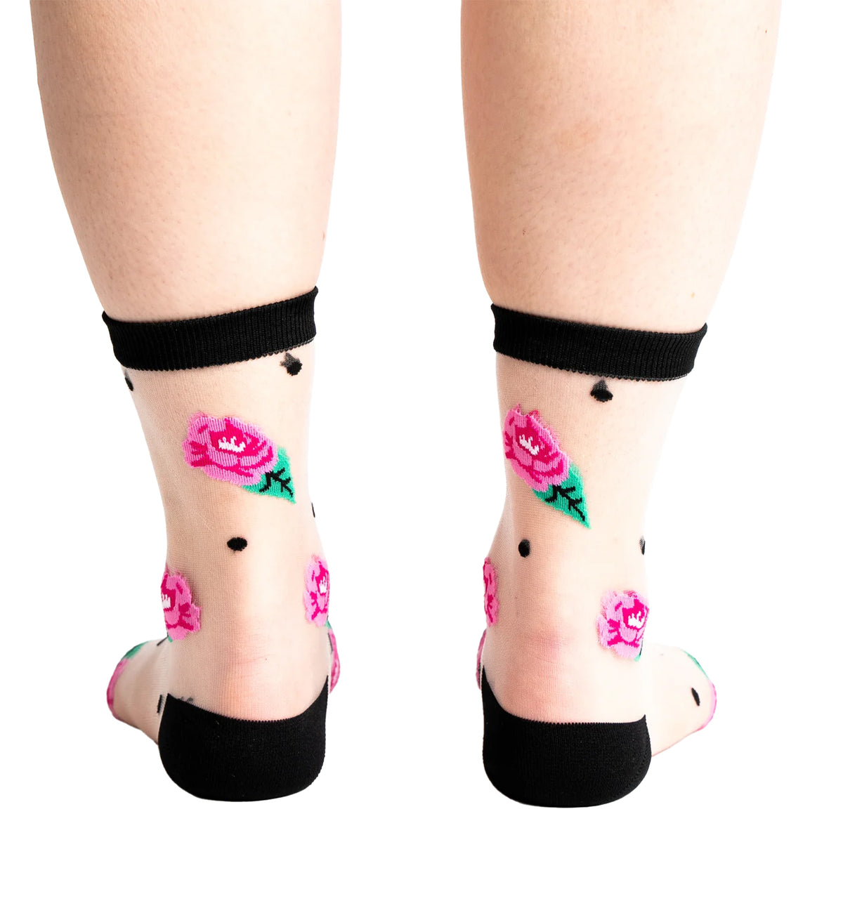 SOCK it to me Sheer Crew Socks (H0004-1),Will You Accept This Rose (Clear) - Will You Accept This Rose (Clear),One Size