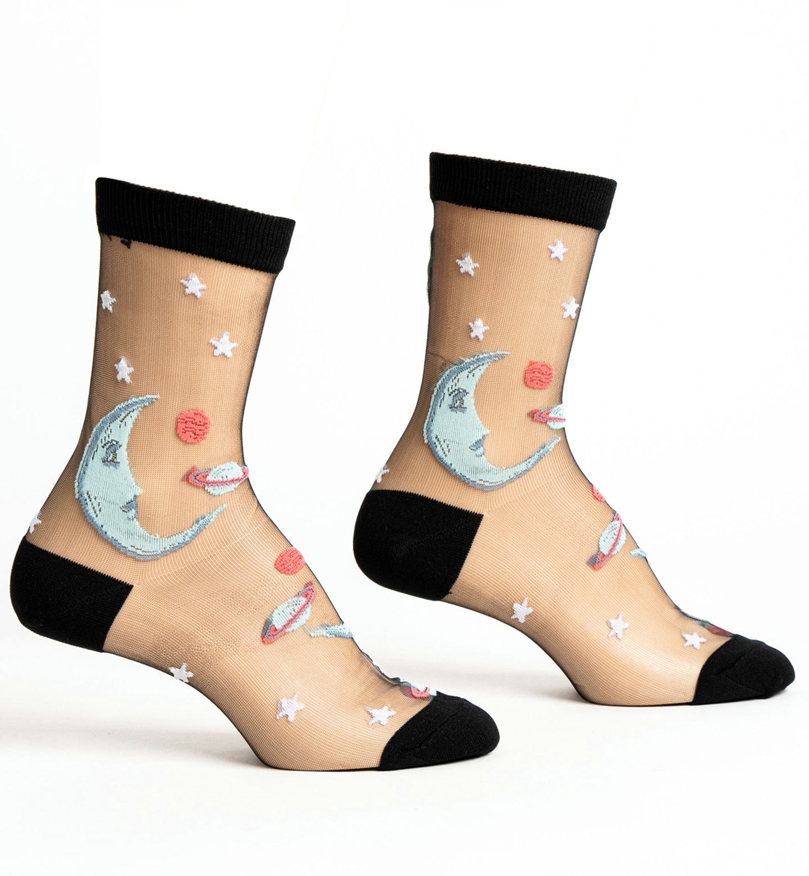 SOCK it to me Sheer Crew Socks (H0012),Once In a Blue Moon - Once In a Blue Moon,One Size