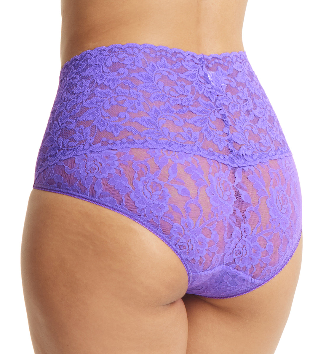 Hanky Panky Retro Lace V-kini (9K2124),Small,Vivid Violet - Vivid Violet,Small