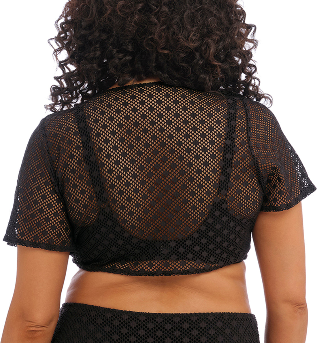 Elomi Bazaruto Tie Front Beach Top (ES800696),UK 16,Black - Black,UK 16