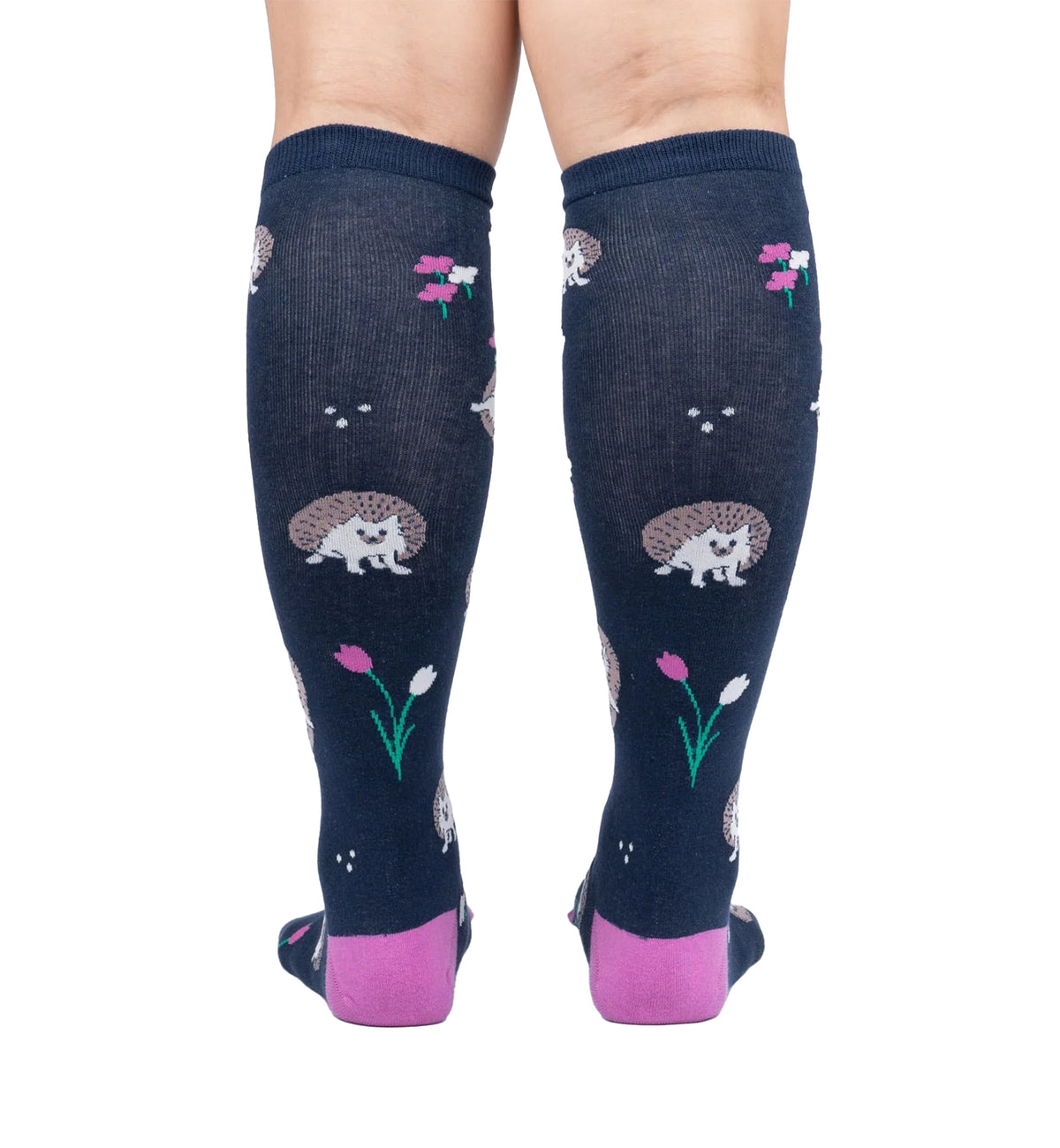 SOCK it to me Unisex Knee High Socks (F0588),Rollin' with my Hedgehog - Rollin' with my Hedgehog,One Size