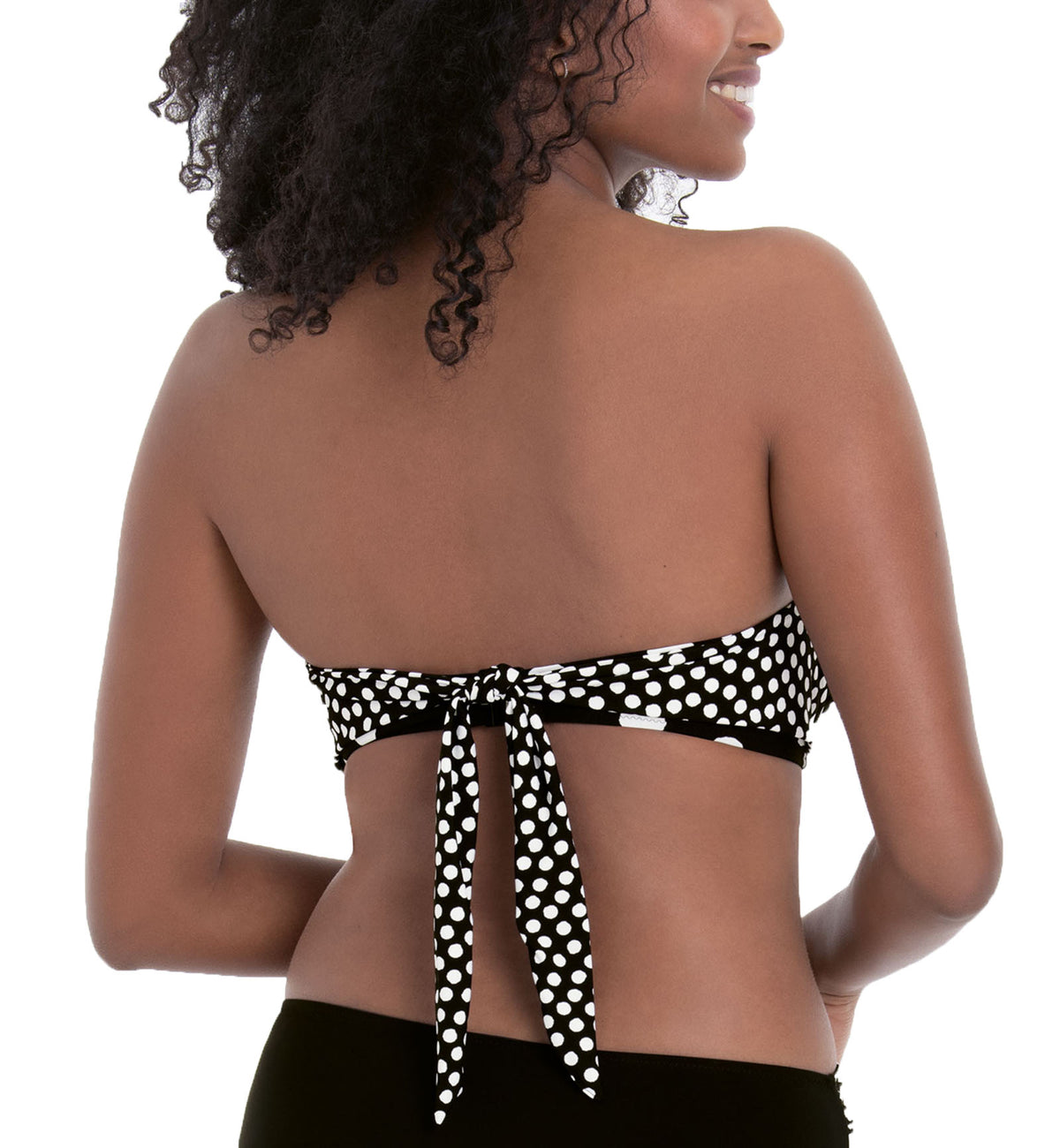 Anita Summer Dot Catalina Molded Underwire Bikini Top (8800-1),30D,Black/White - Black/White,30D