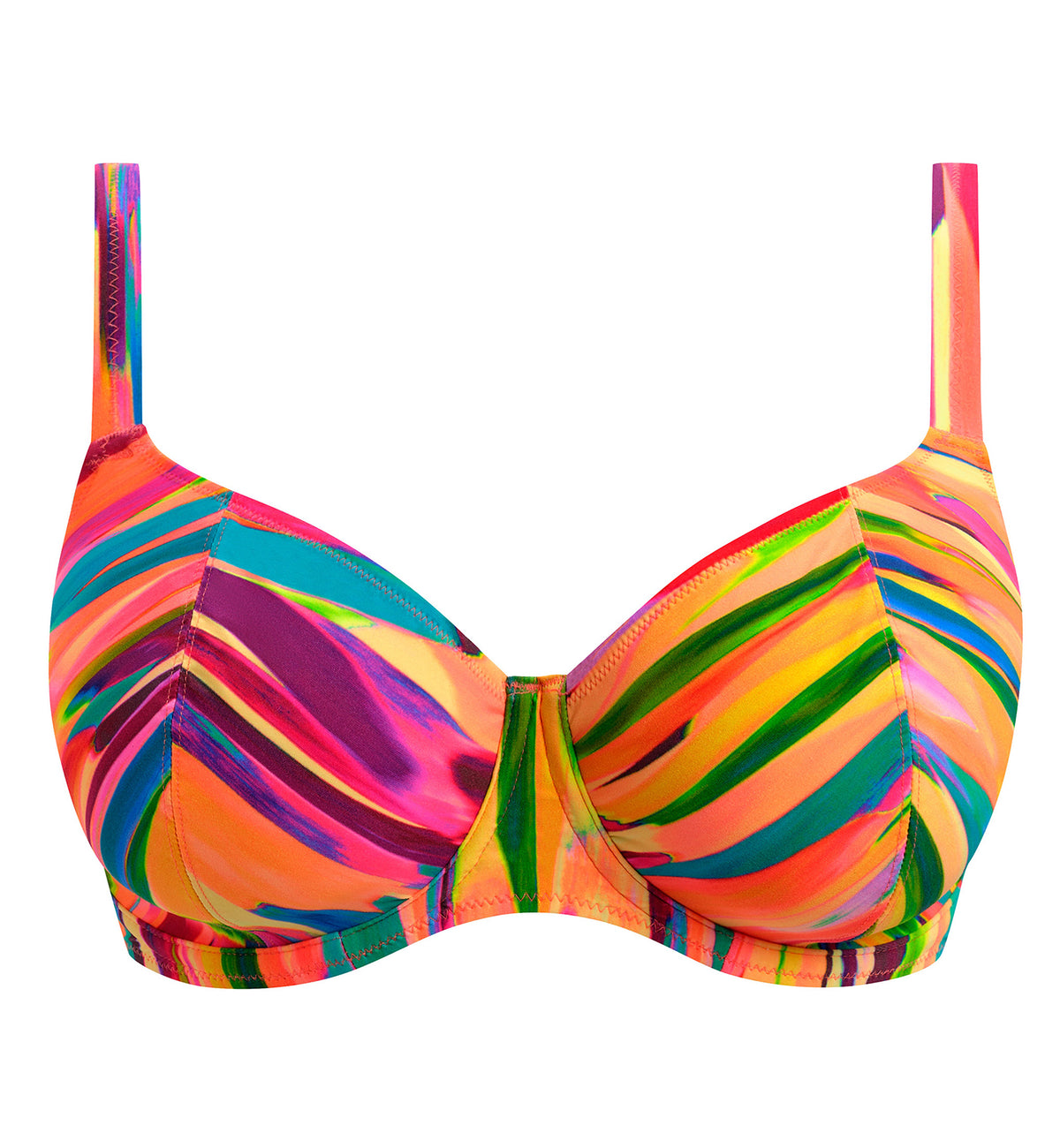 Freya San Antonio Underwire Plunge Bikini Top (207802),30E,Fiesta - Fiesta,30E