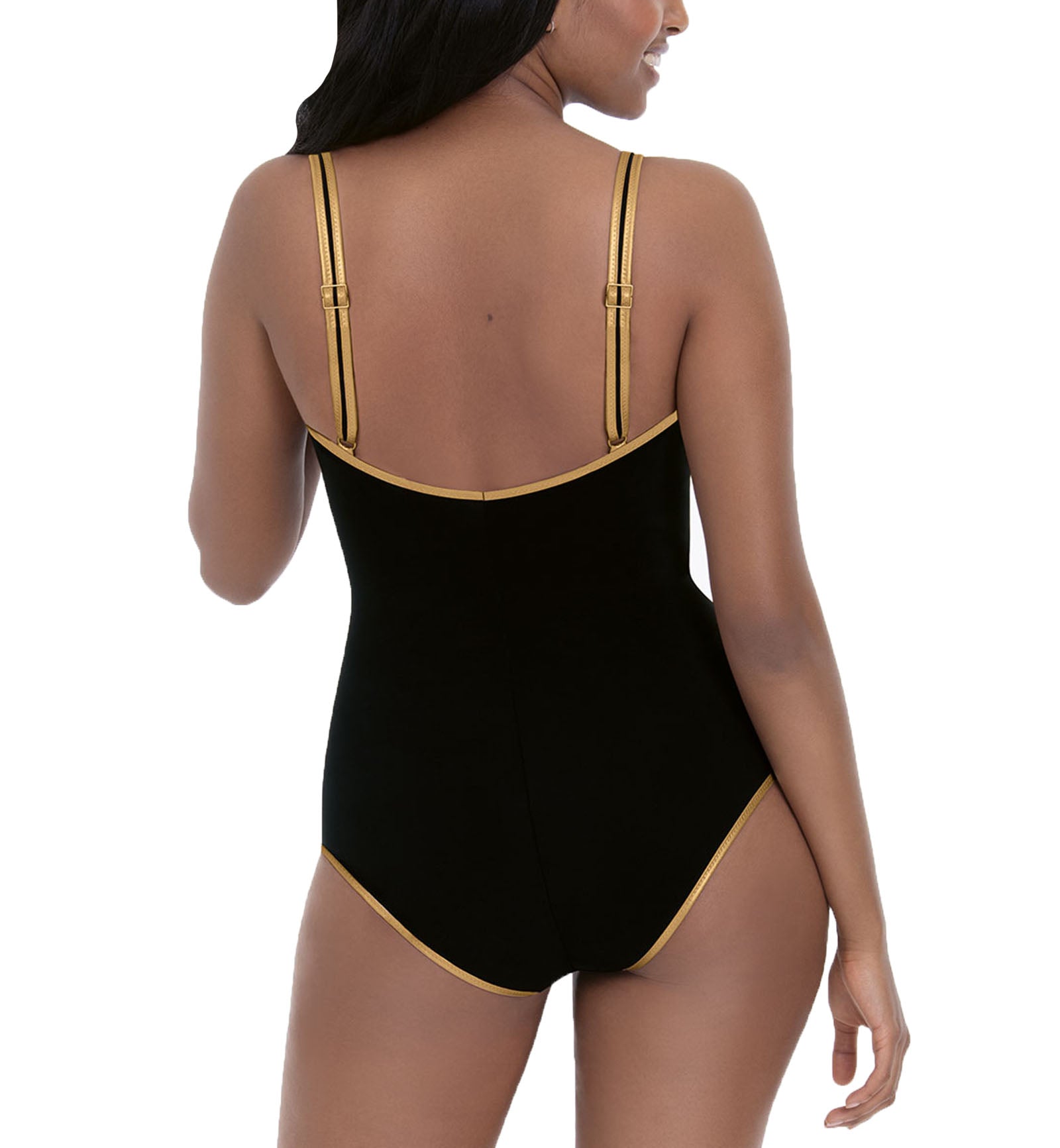 Anita Trendy Giraffe Jolina Spacer Cup One Piece Swimsuit (7277),32D,Black - Black,32D