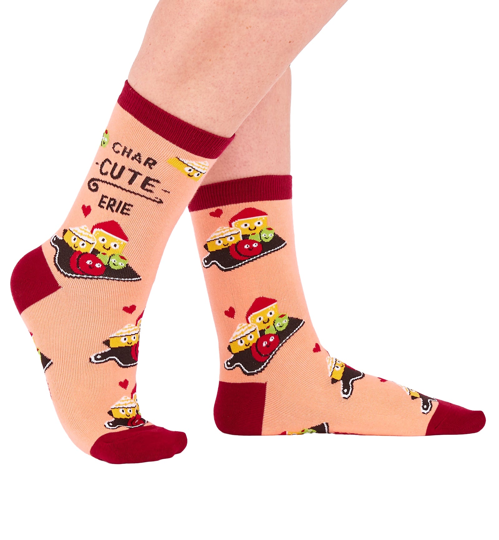 SOCK it to me Women's Crew Socks (W0534),Char-cute-erie - Char-cute-erie,One Size