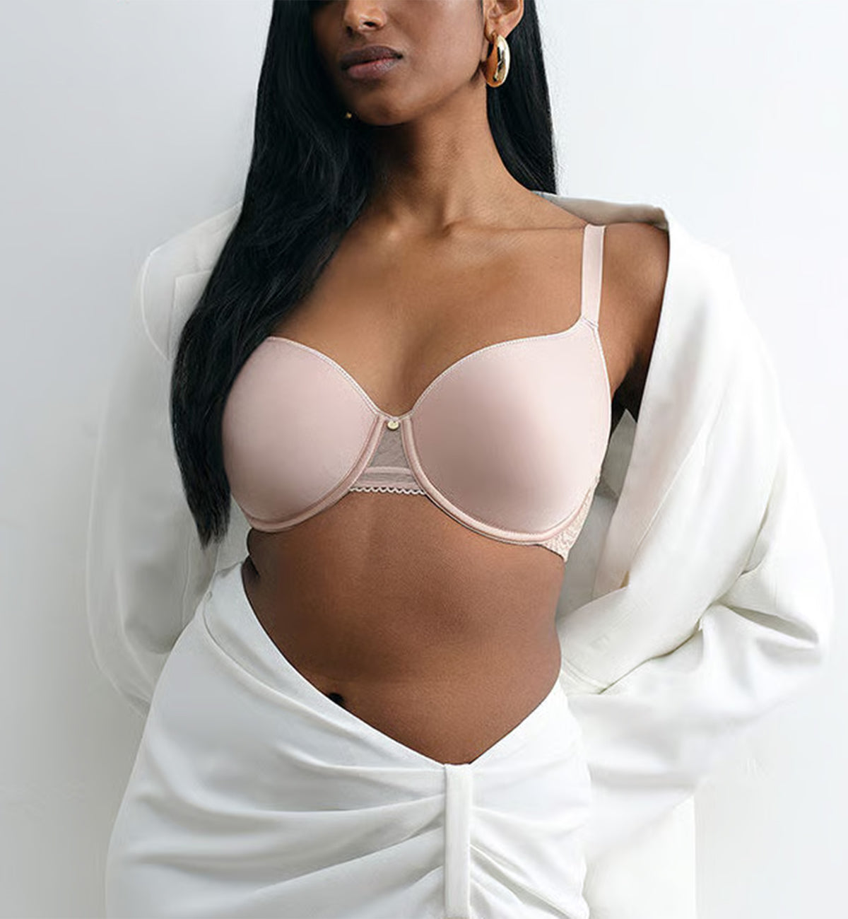 Chantelle C Jolie Comfort Convertible T-Shirt Bra (C13B60),30D,Rose - Rose,30D