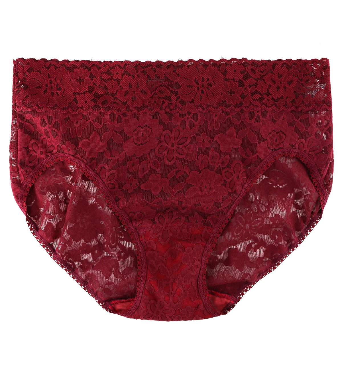 Hanky Panky Daily Lace French Brief (772461P),Small,Lipstick Red - Lipstick Red,Small