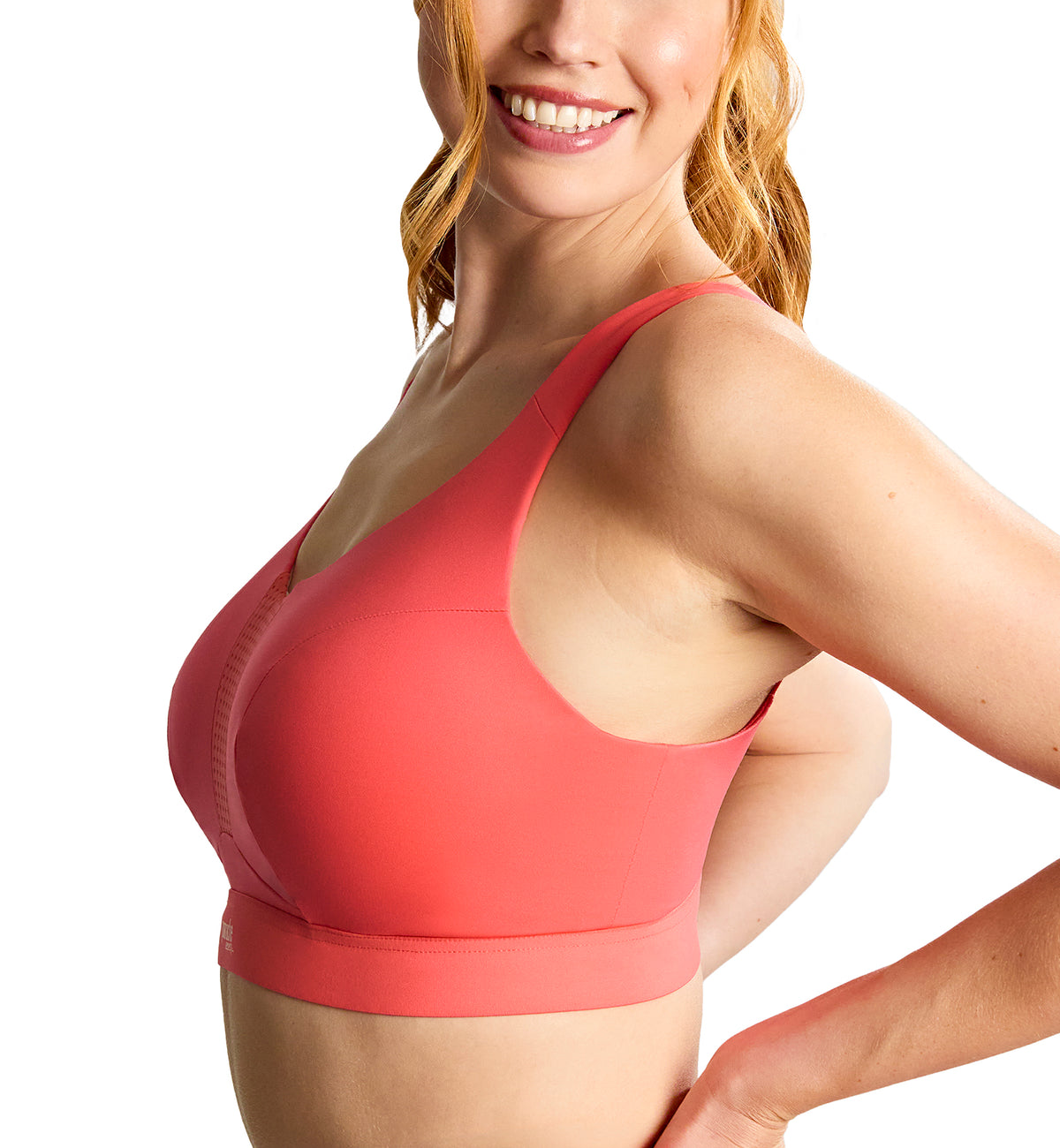 Panache Endurance Ultra Perform Non-padded Underwire Sports Bra (5022),28DD,Grapefruit - Grapefruit,28DD