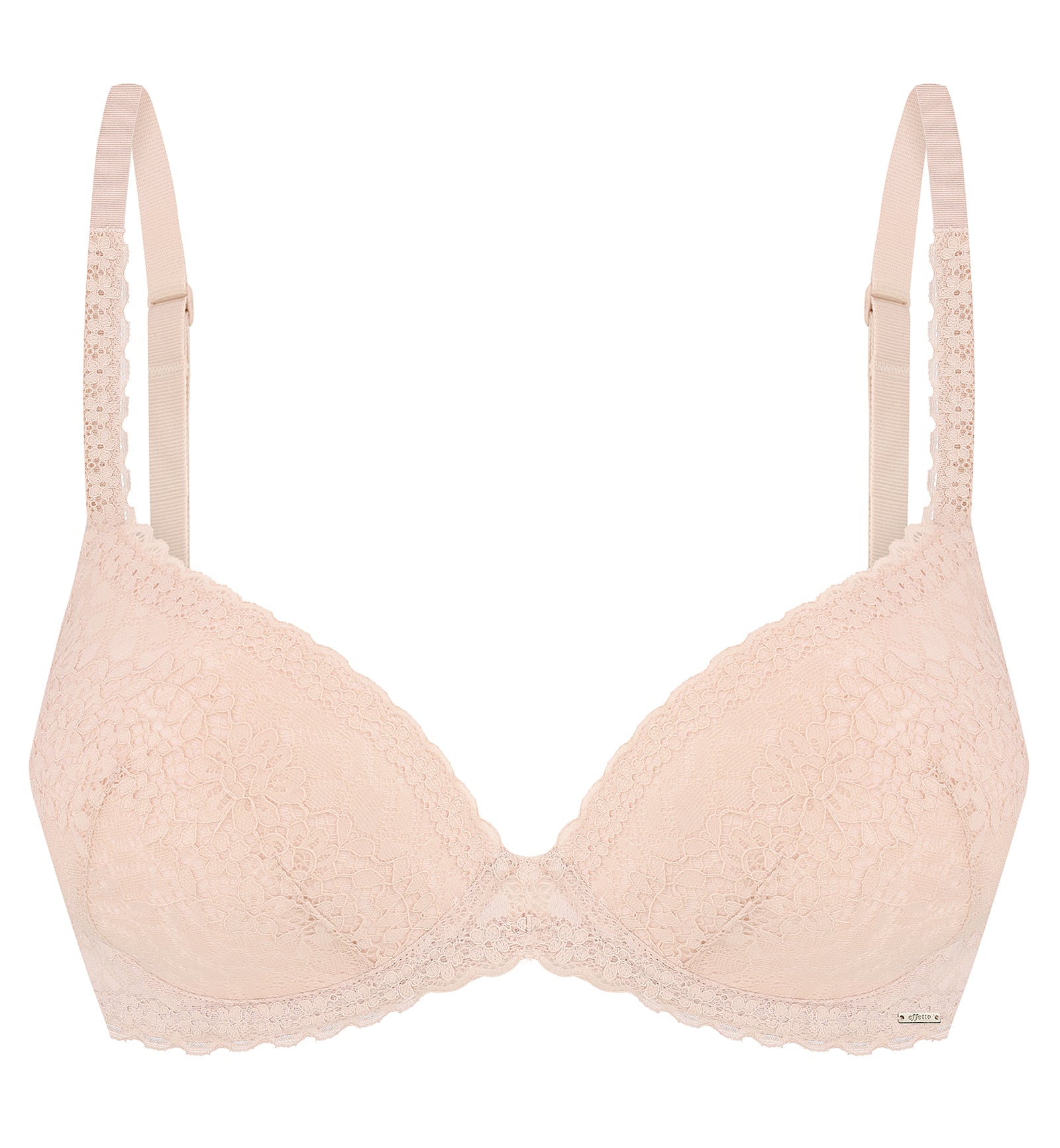 effetto Veronica Plunge Molded Push-Up Underwire Bra (023001),30C,Silver Peony - Silver Peony,30C