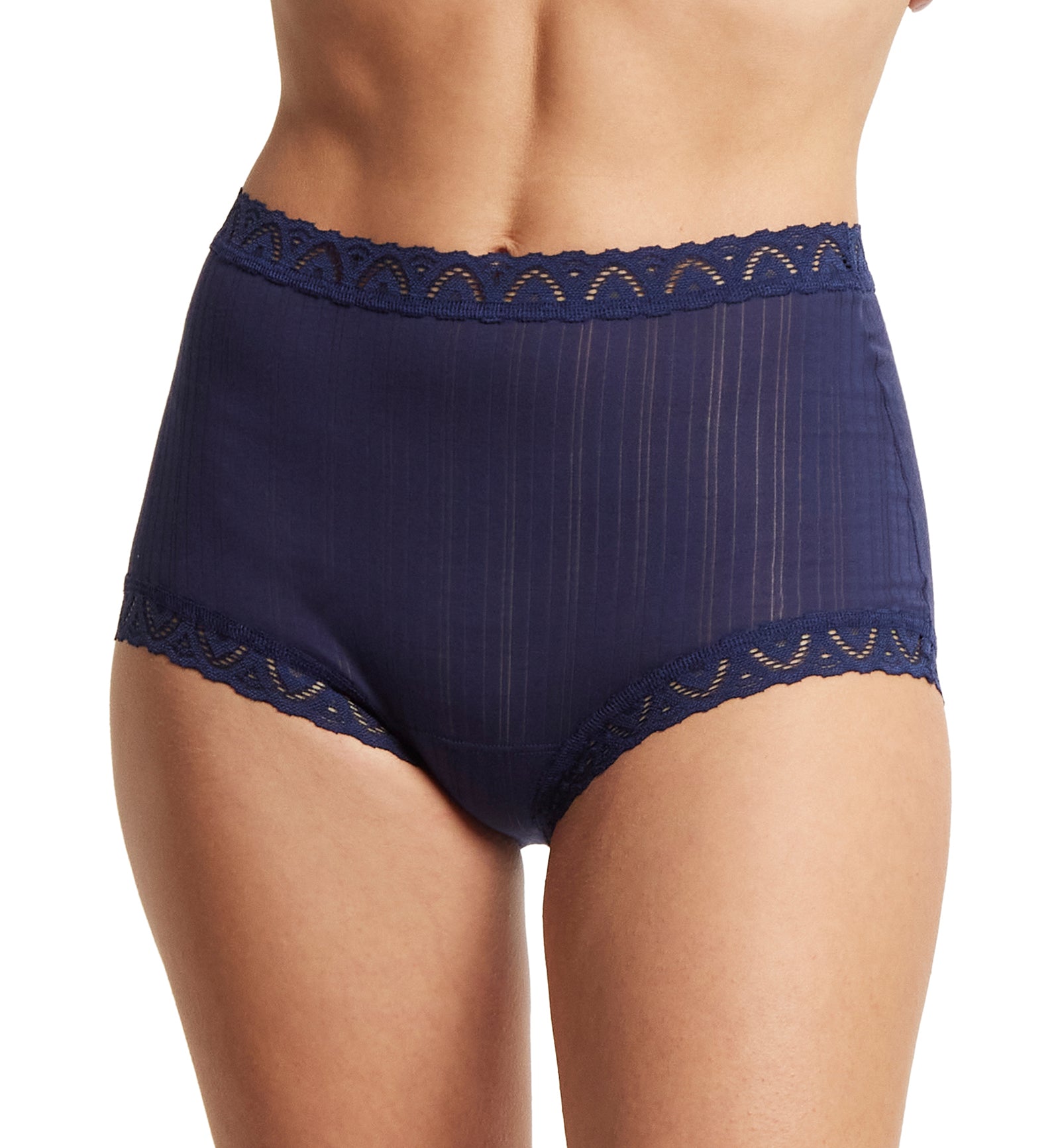 Hanky Panky MellowLuxe High Rise Boyshort (621282),XS,Bicoastal Blue - Bicoastal Blue,XS