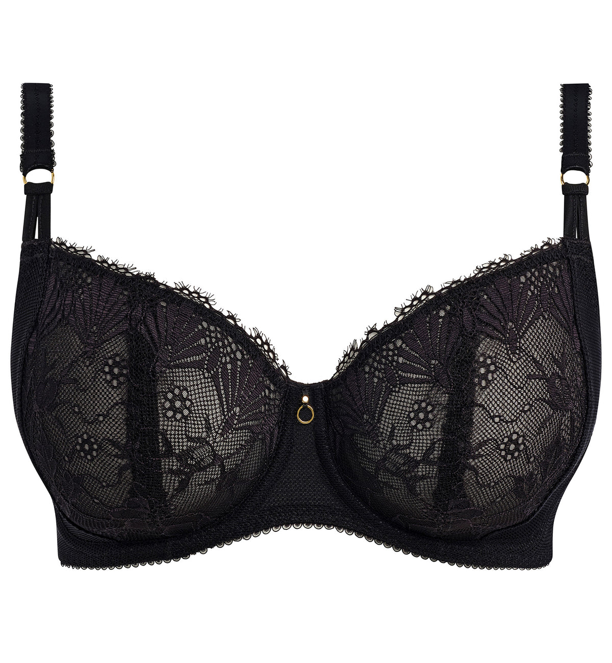 Freya Fascinate Underwire Balconette Bra (403107),28E,Black - Black,28E