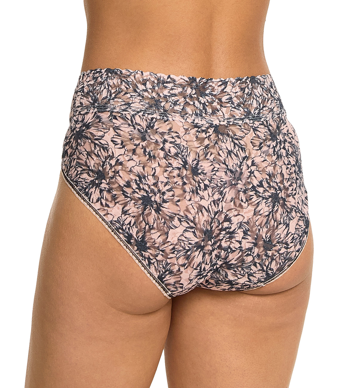 Hanky Panky Signature Lace Printed French Brief (PR461),Small,Outline - Outline,Small
