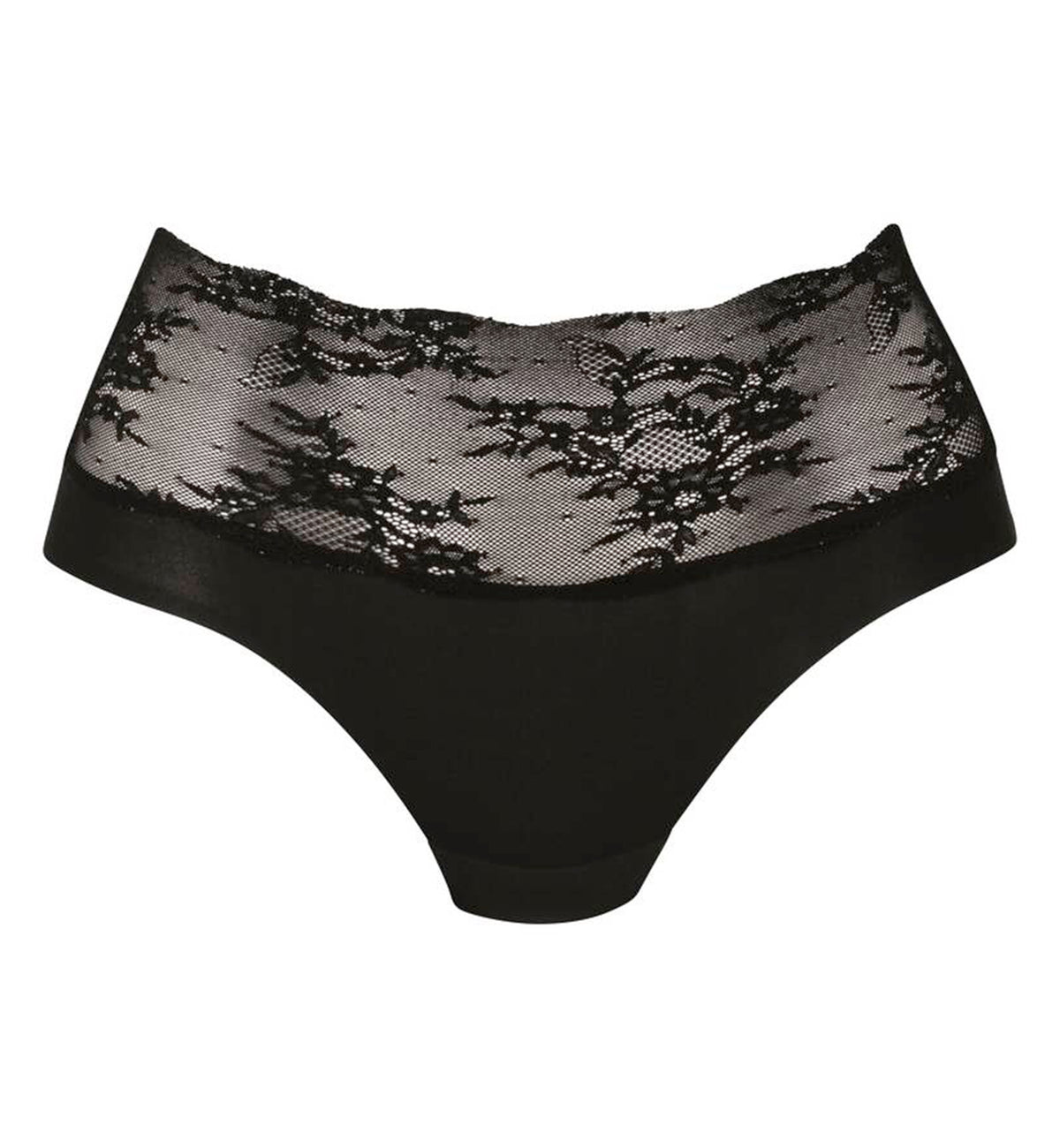 Anita Essential Lace High Waist Brief Panty (1304),Small,Black - Black,Small
