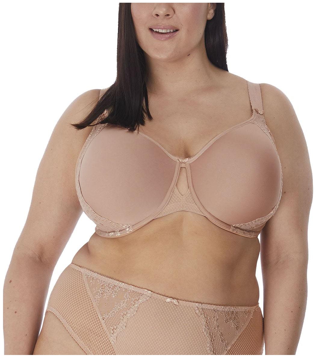 Elomi Charley Bandless Spacer Seamless Underwire Bra (4383)- Fawn -  Breakout Bras