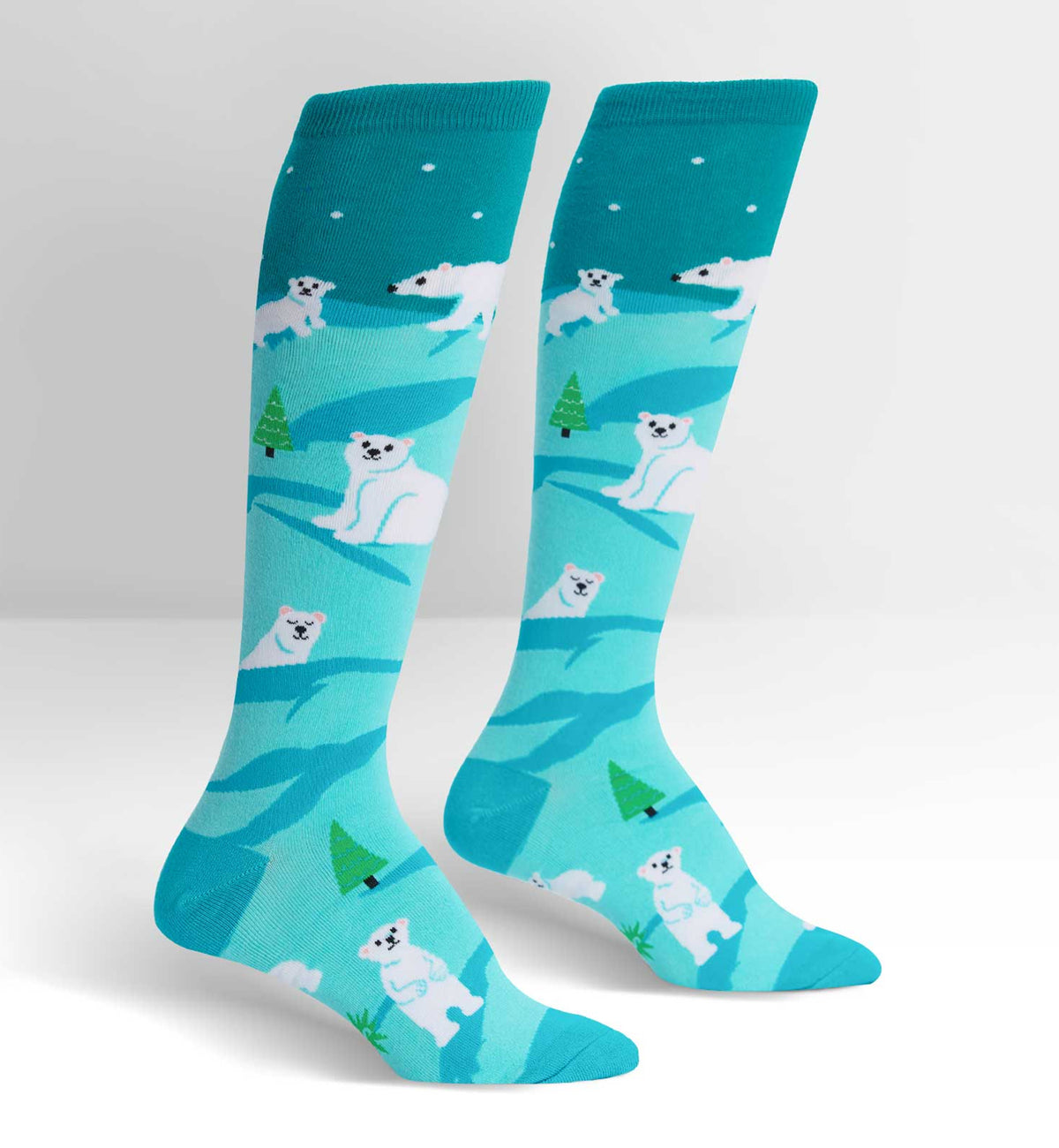 SOCK it to me Unisex Knee High Socks (f0451),Polar Bear Stare - Polar Bear Stare,One Size