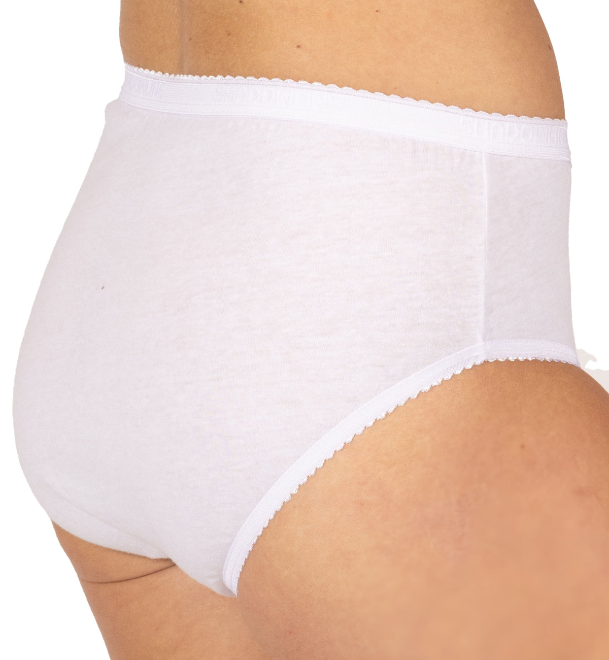 Shadowline Cotton Hipster Panty 3 PACK (11021),5,White - White,5