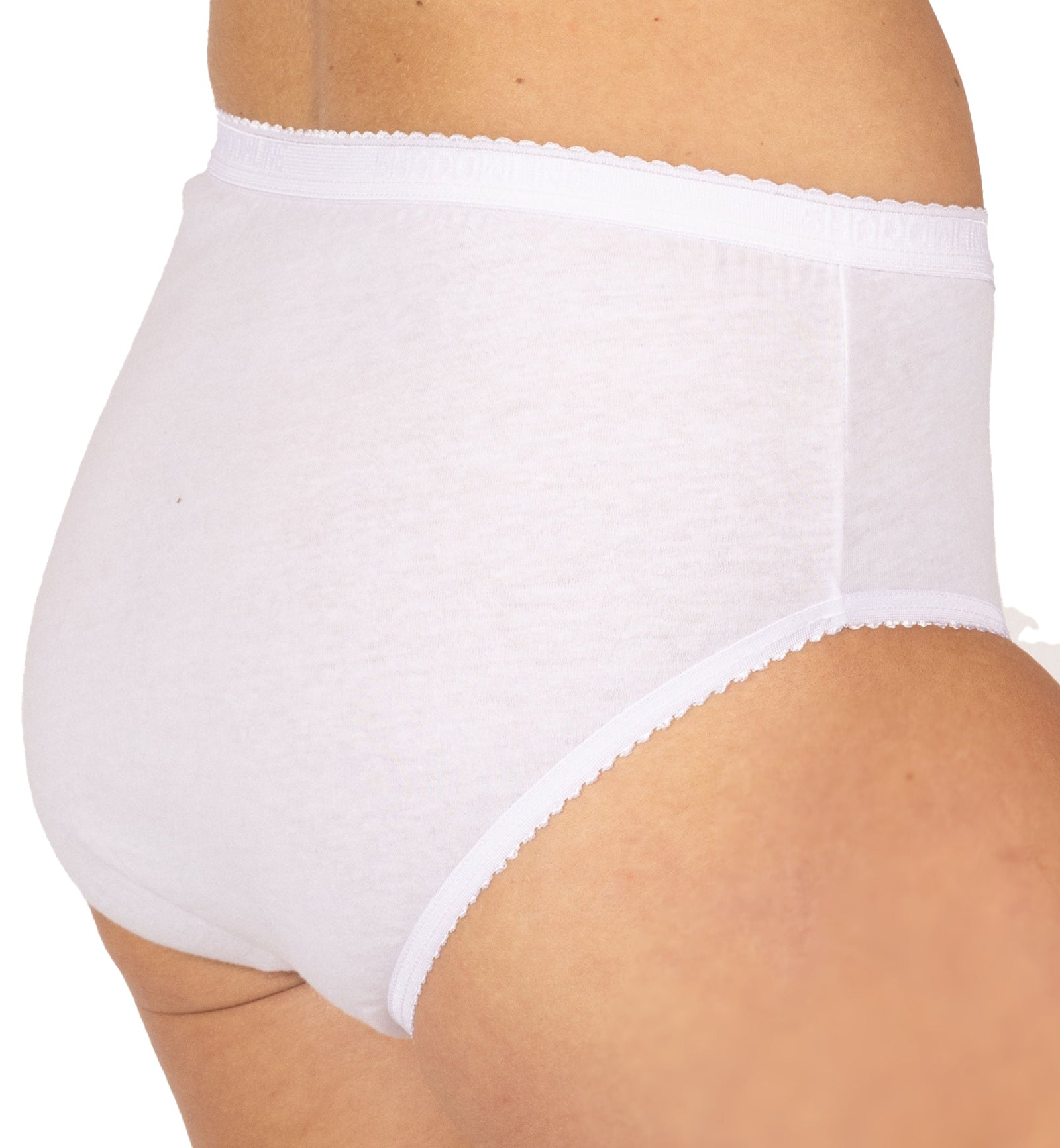 Shadowline Cotton Hipster Panty 3 PACK (11021),5,White - White,5