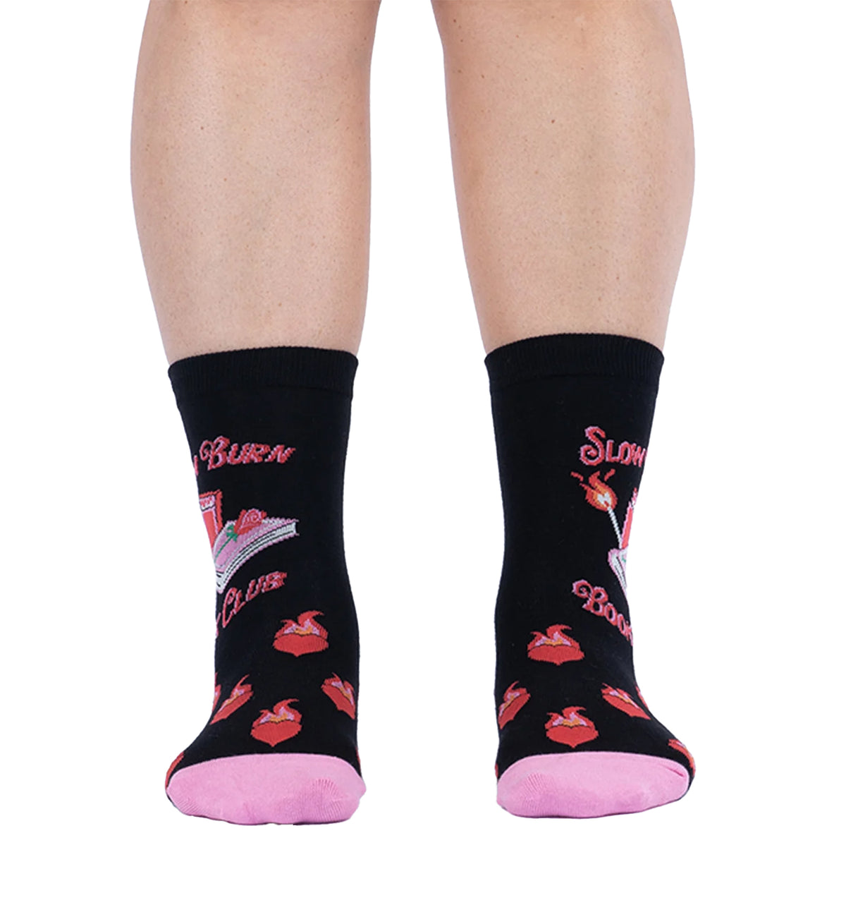 SOCK it to me Women's Crew Socks (W0551),Slow Burn - Slow Burn,One Size