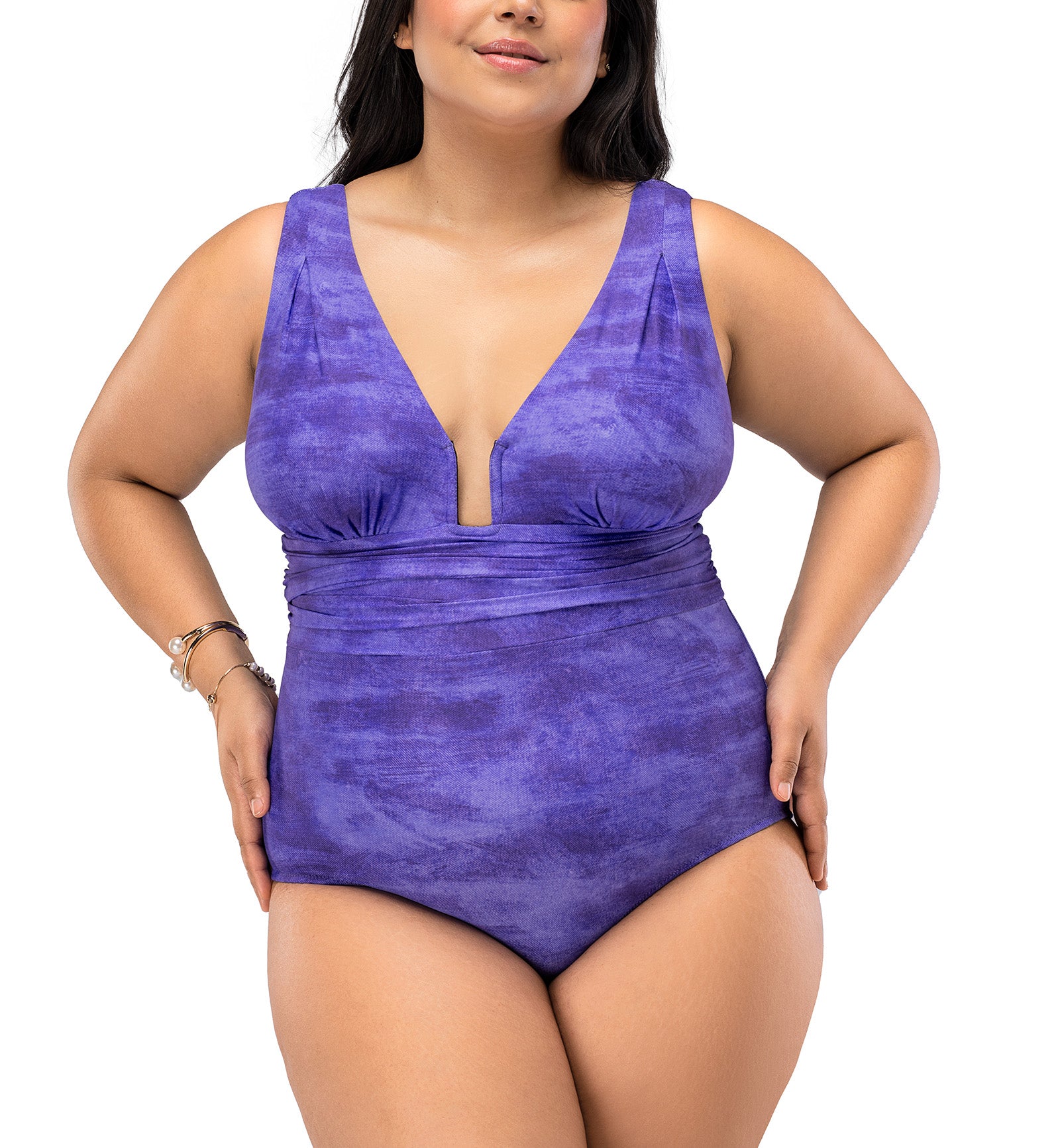 Nessa Milano Plunge Underwire Swimsuit (N543),XS,Sammos - Sammos,XS