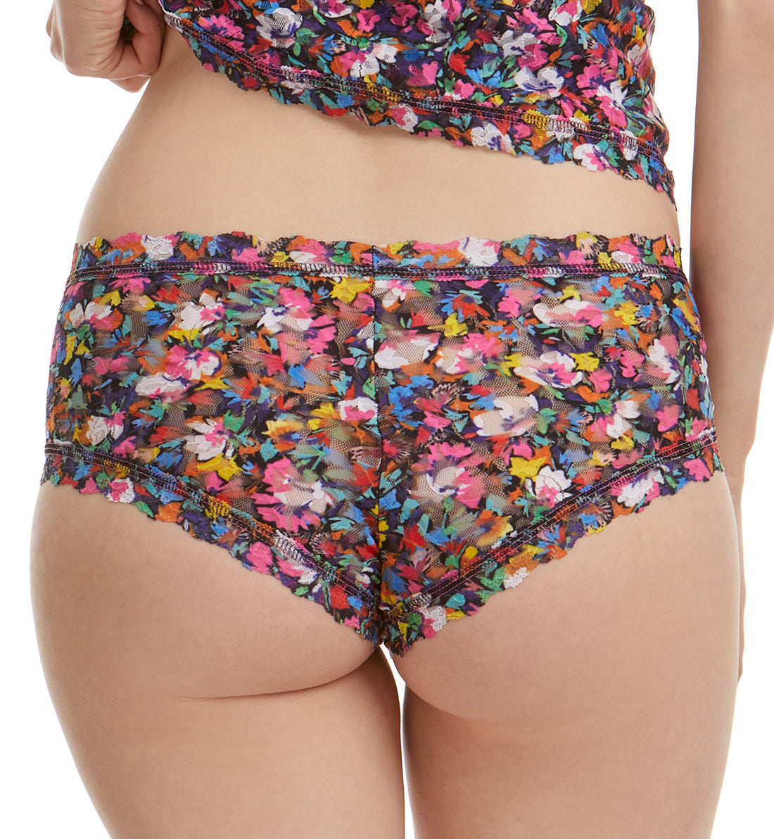 Hanky Panky Signature Lace Printed Boyshort (PR4812P),XS,Confetti Flora - Confetti Flora,XS