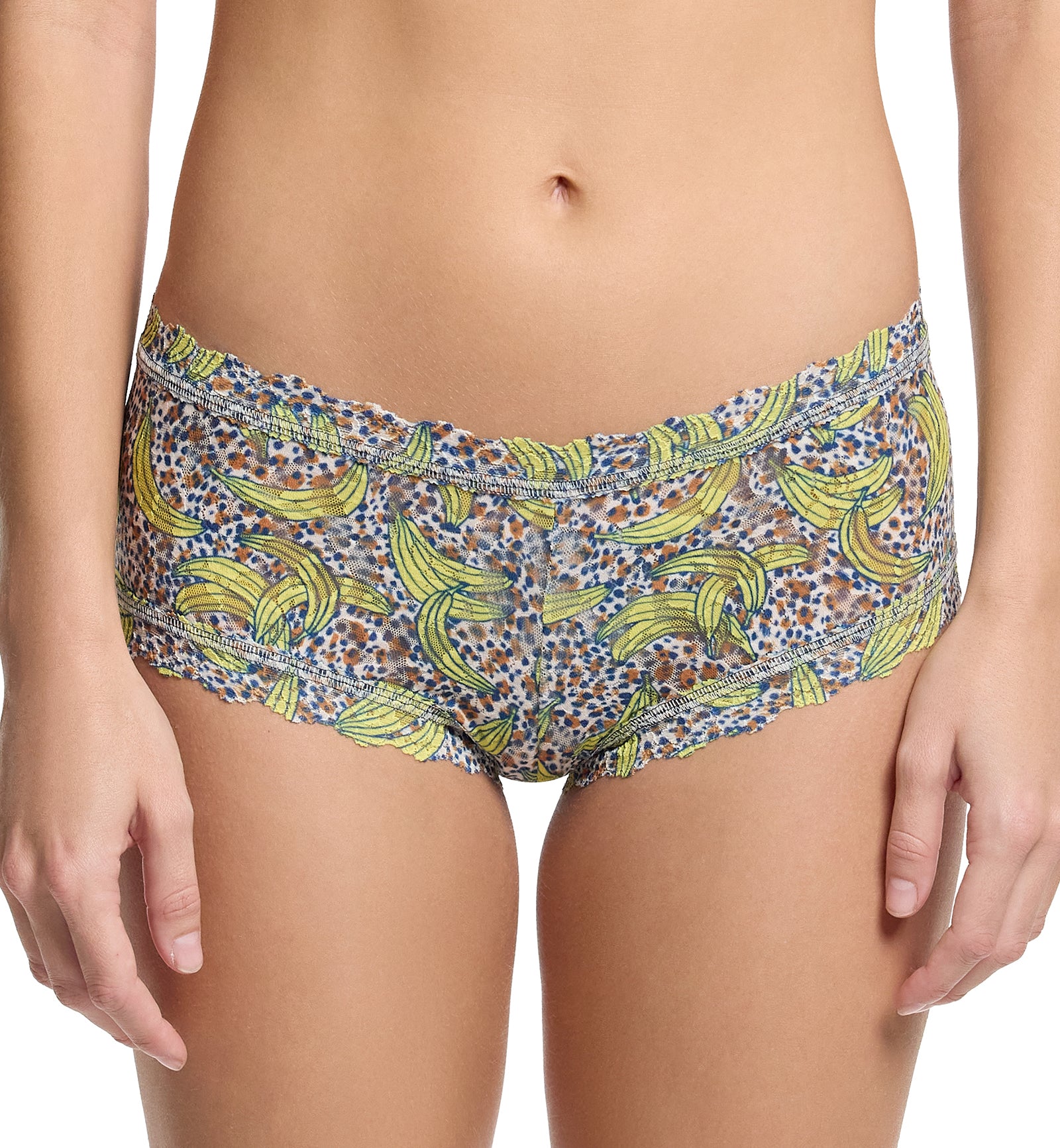 Hanky Panky Signature Lace Printed Boyshort (PR4812P),XS,Pick Me - Pick Me,XS