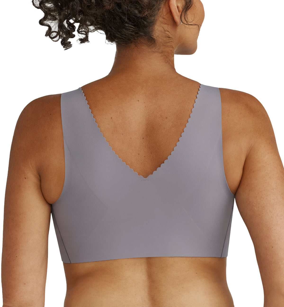 Evelyn & Bobbie EVELYN Deep V-Neck Bralette (1834),Small,London Fog - London Fog,Small