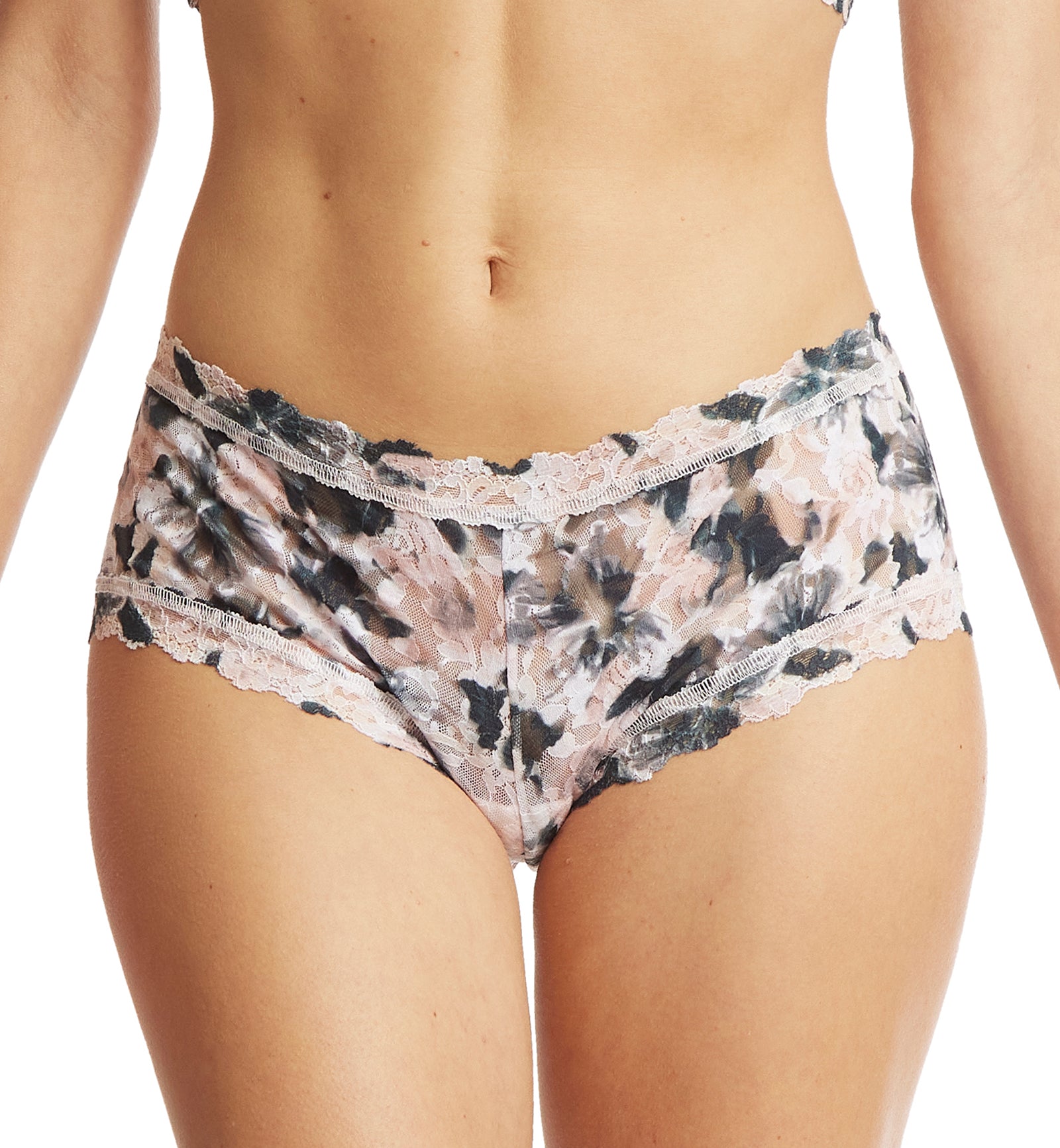 Hanky Panky Signature Lace Printed Boyshort (PR4812P),XS,Still Life - Still Life,XS