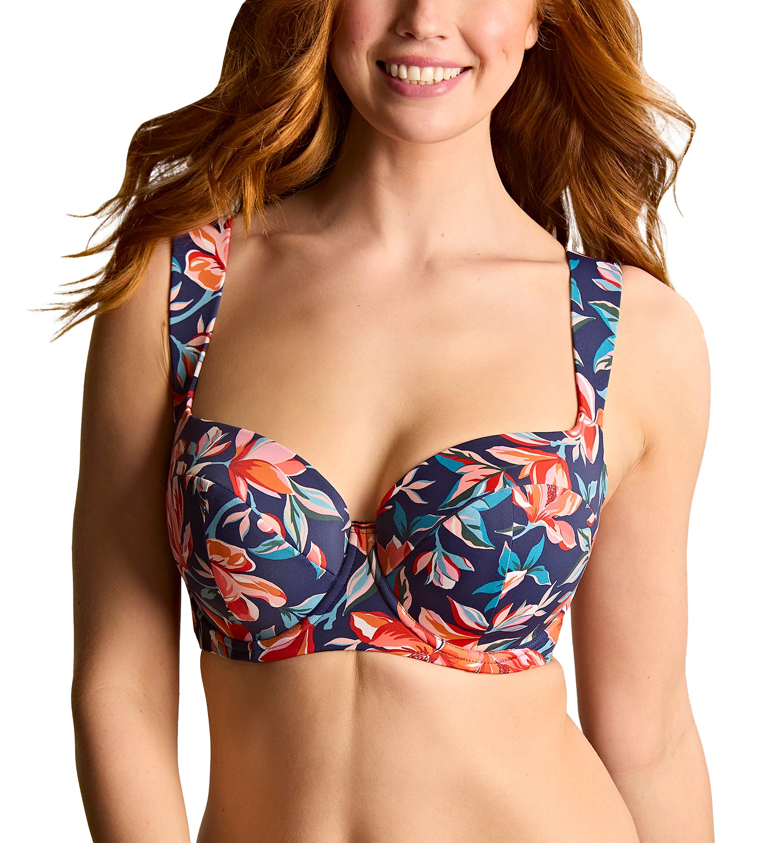 Panache Bette Balcony Underwire Bikini Top (SW1842),30E,Liliflora - Liliflora,30E