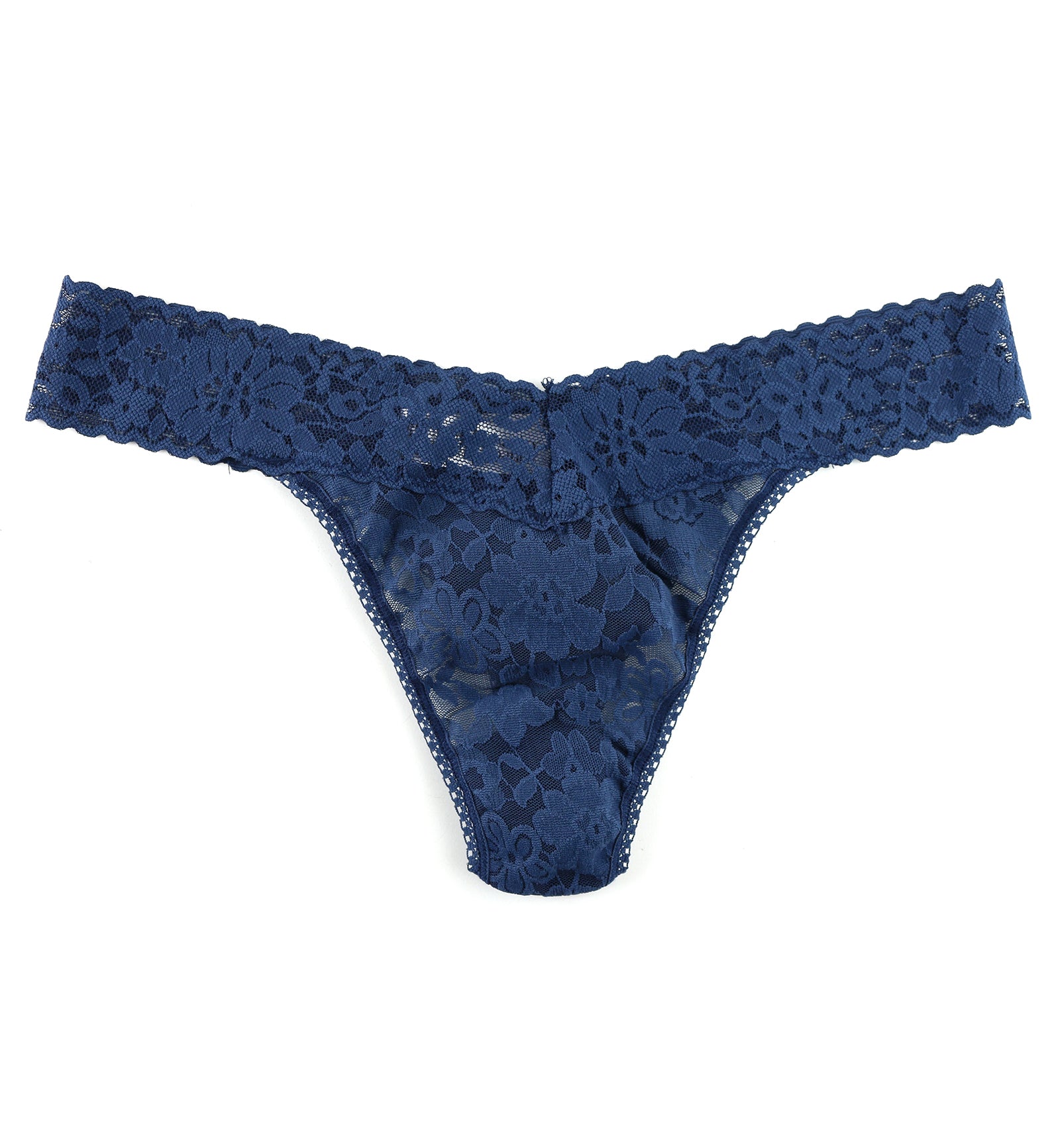 Hanky Panky Daily Lace Original Rise Thong (771101P),Nightshade - Nightshade,One Size