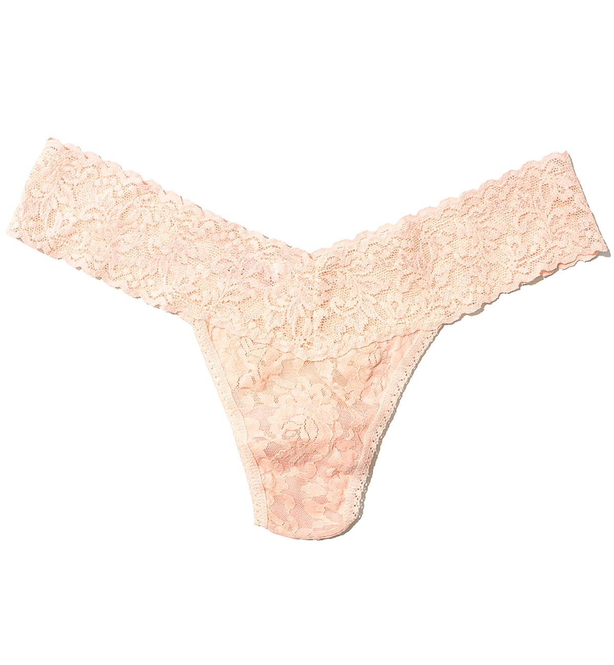 Hanky Panky Signature Lace Low Rise Thong (4911P),Vanilla - Vanilla,One Size