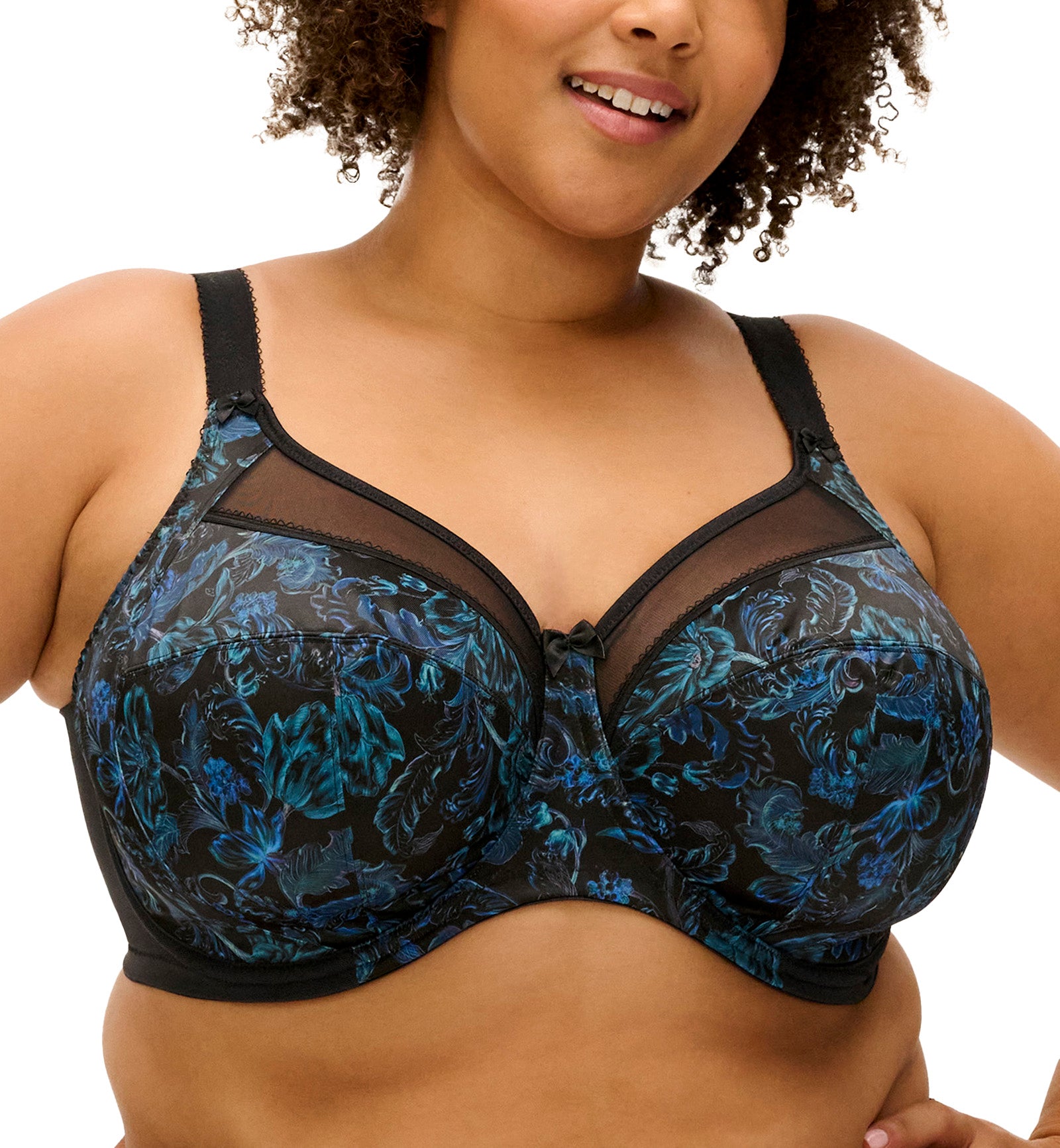 Goddess Kayla Support Underwire Bra (6162),34I,Ornate - Ornate,34I