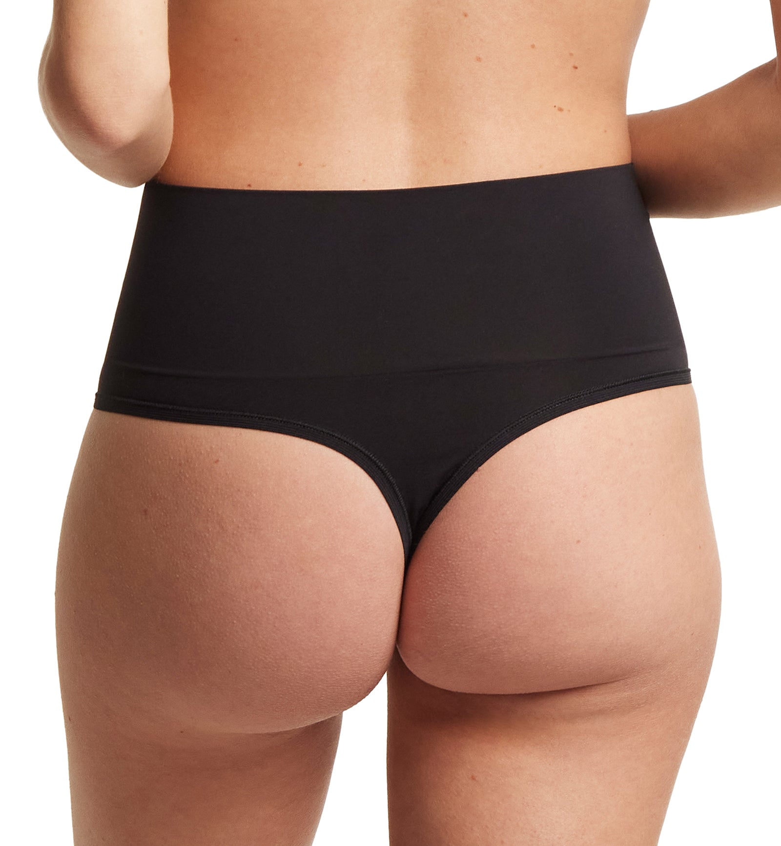 Hanky Panky Body Mid Rise Thong (4H1921),XS,Black - Black,XS