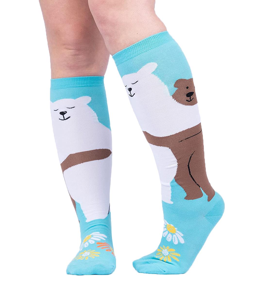 SOCK it to me Unisex Knee High Socks (F0611),Beary Best Friends - Beary Best Friends,One Size