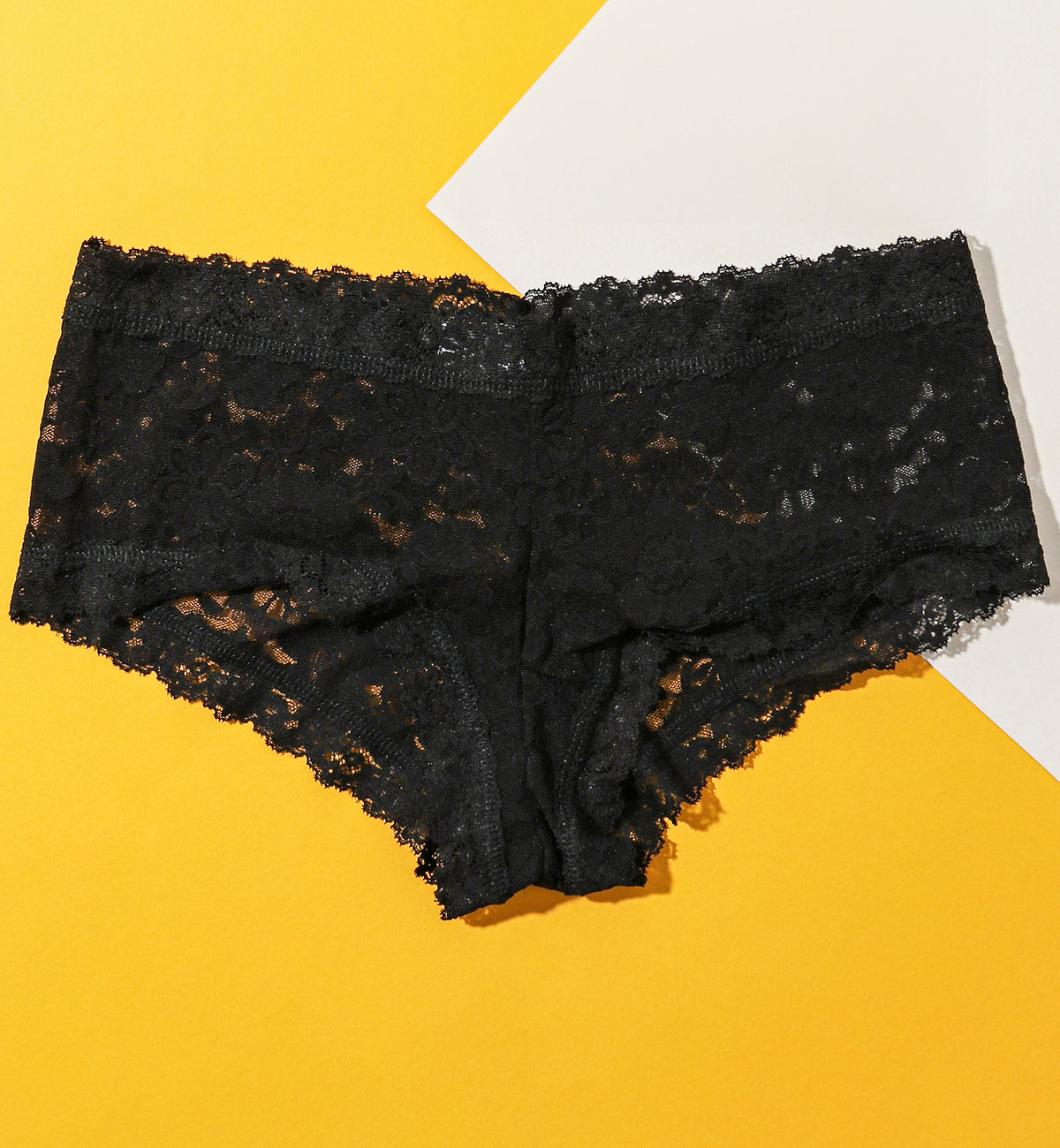 Hanky Panky Daily Lace Boyshort (771201P),XS,Black - Black,XS