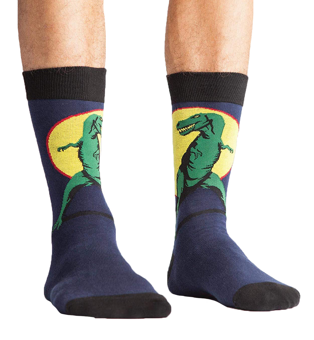 SOCK it to me Men&#39;s Crew Socks (mef0073),T-Rex - T-Rex,One Size