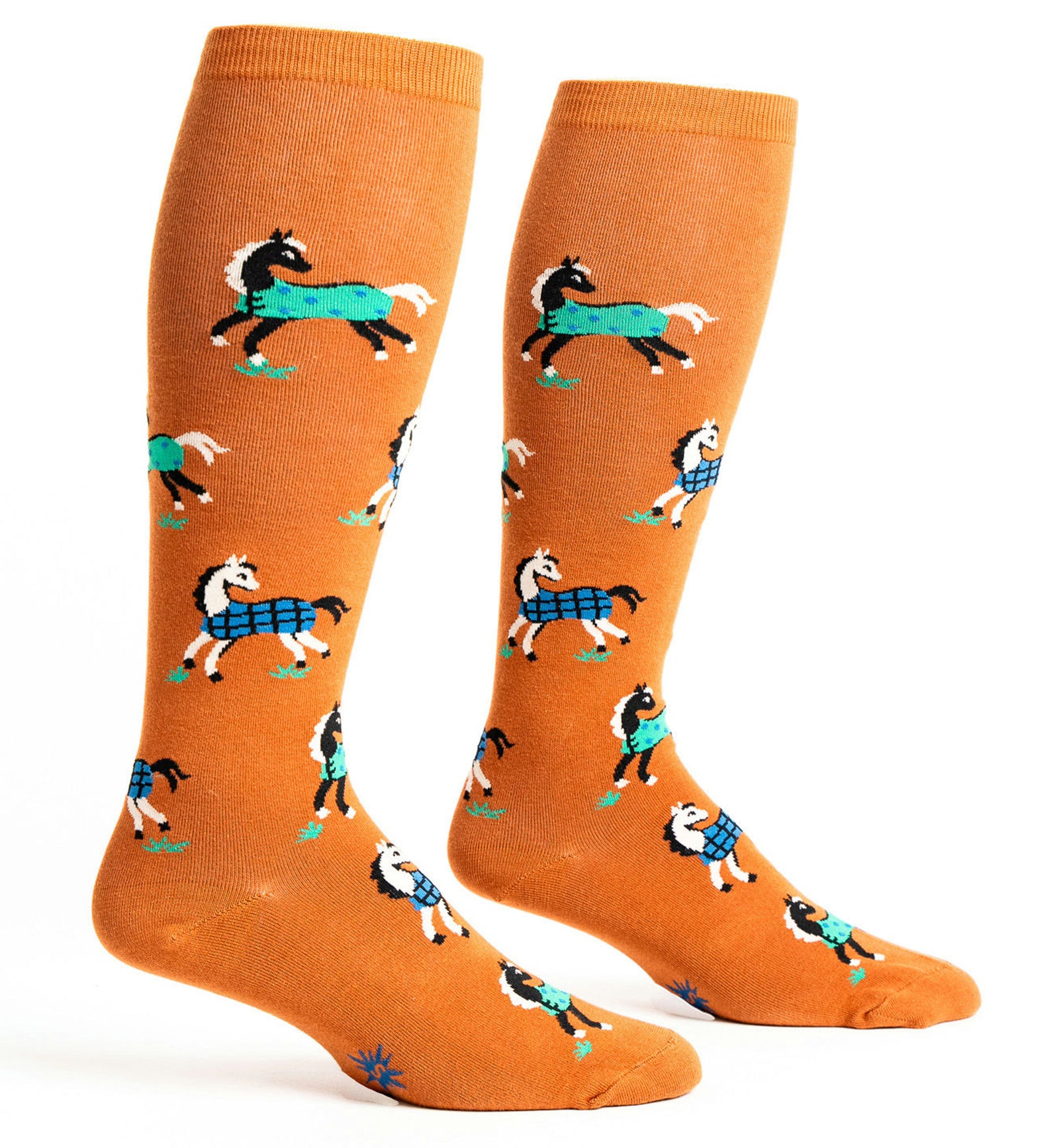SOCK it to me Unisex Stretch-It Knee High Socks (S0187),Horses Keep Me Stable - Horses Keep Me Stable,One Size