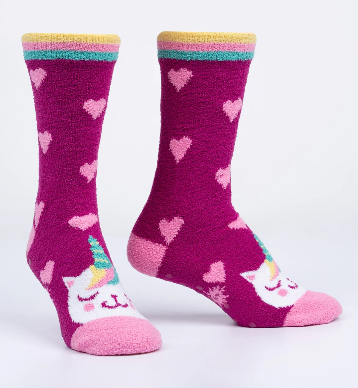 SOCK it to me Slipper Socks (CZ0005), Mewnicorn - Mewnicorn,One Size