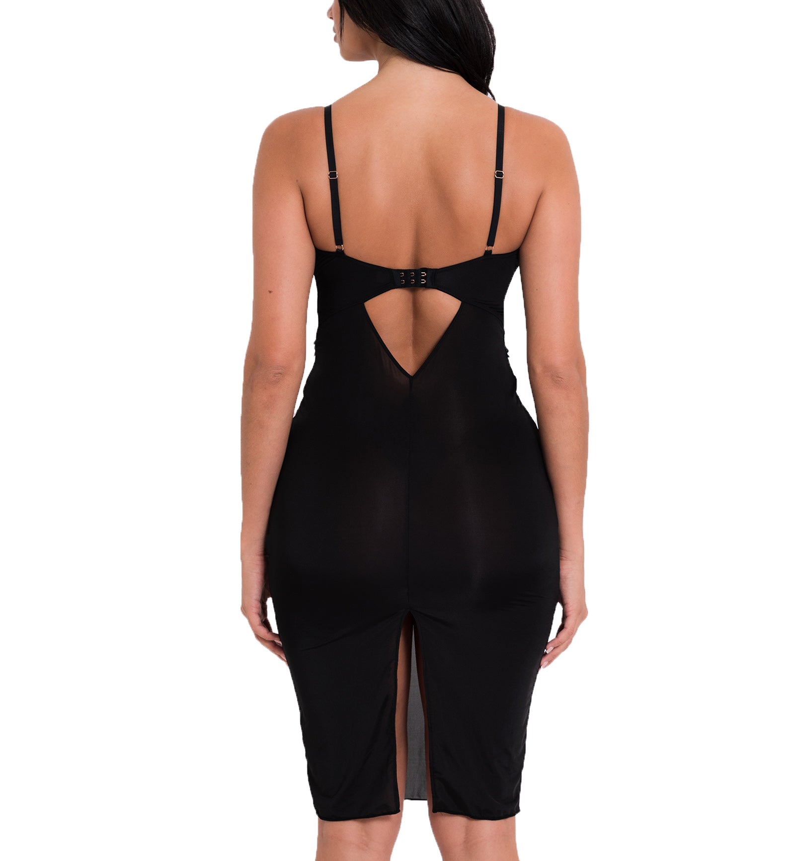 Scantilly by Curvy Kate After Hours Slip Dress (SN025326),Small,Black - Black,Small