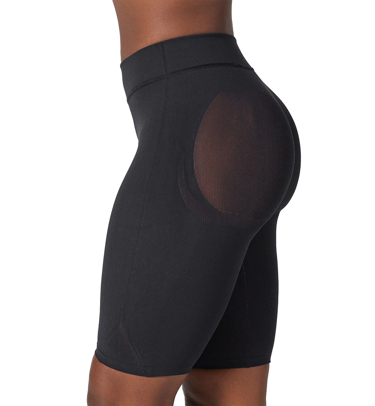 Leonisa Well-Rounded Invisible Butt Lifter Shaper Short (012778),S/M,Black - Black,S/M
