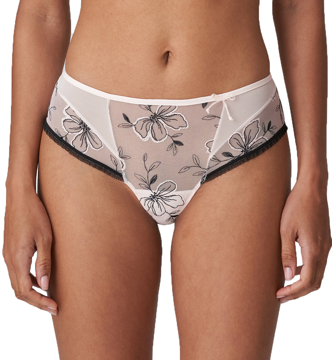 Marie Jo Noorah Matching Hotpants Panty (0502622),XS,Black/Blush - Black/Blush,XS