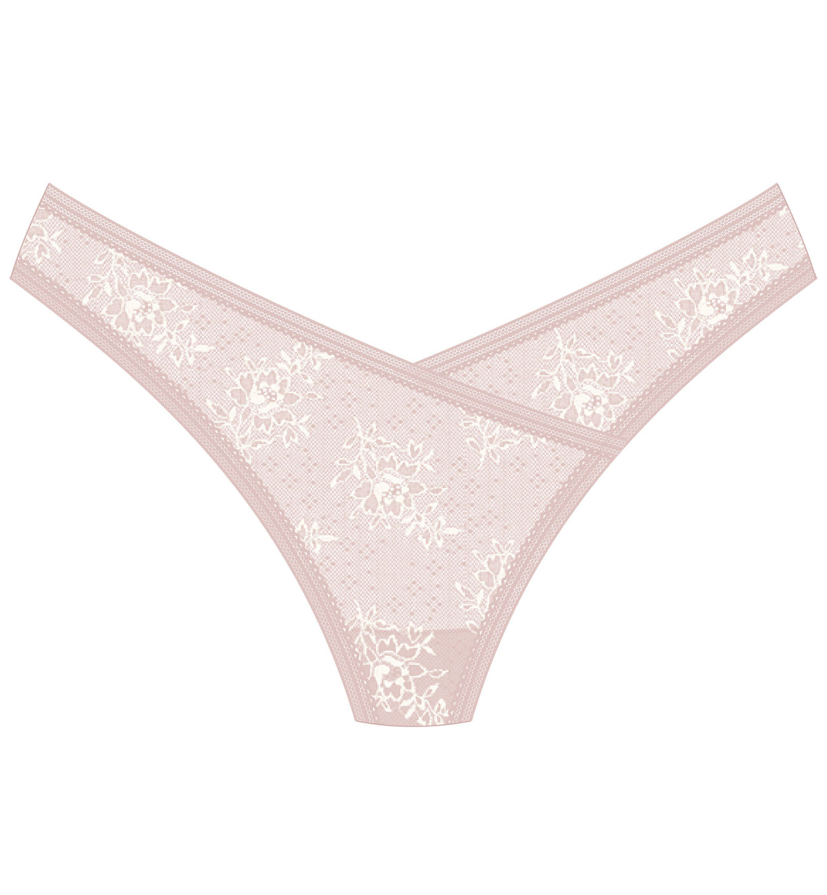 Natori Love Lace Thong (771351),XS,Pink Pearl/Warm White - Pink Pearl/Warm White,XS