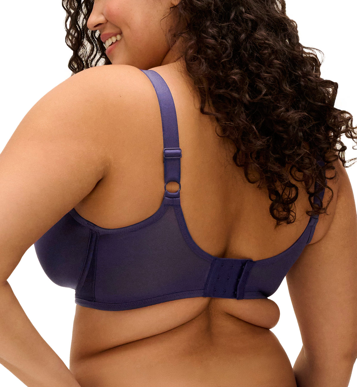 Elomi Smooth Unlined Underwire Molded Bra (4301),32GG,Midnight - Midnight,32GG