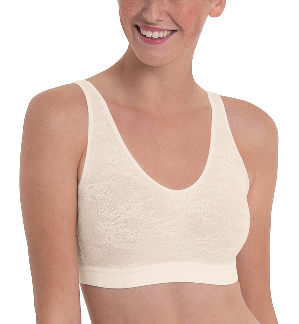 Anita Care Essential Lace Post Mastectomy Bralette (4700X),XS,Crystal - Crystal,XS