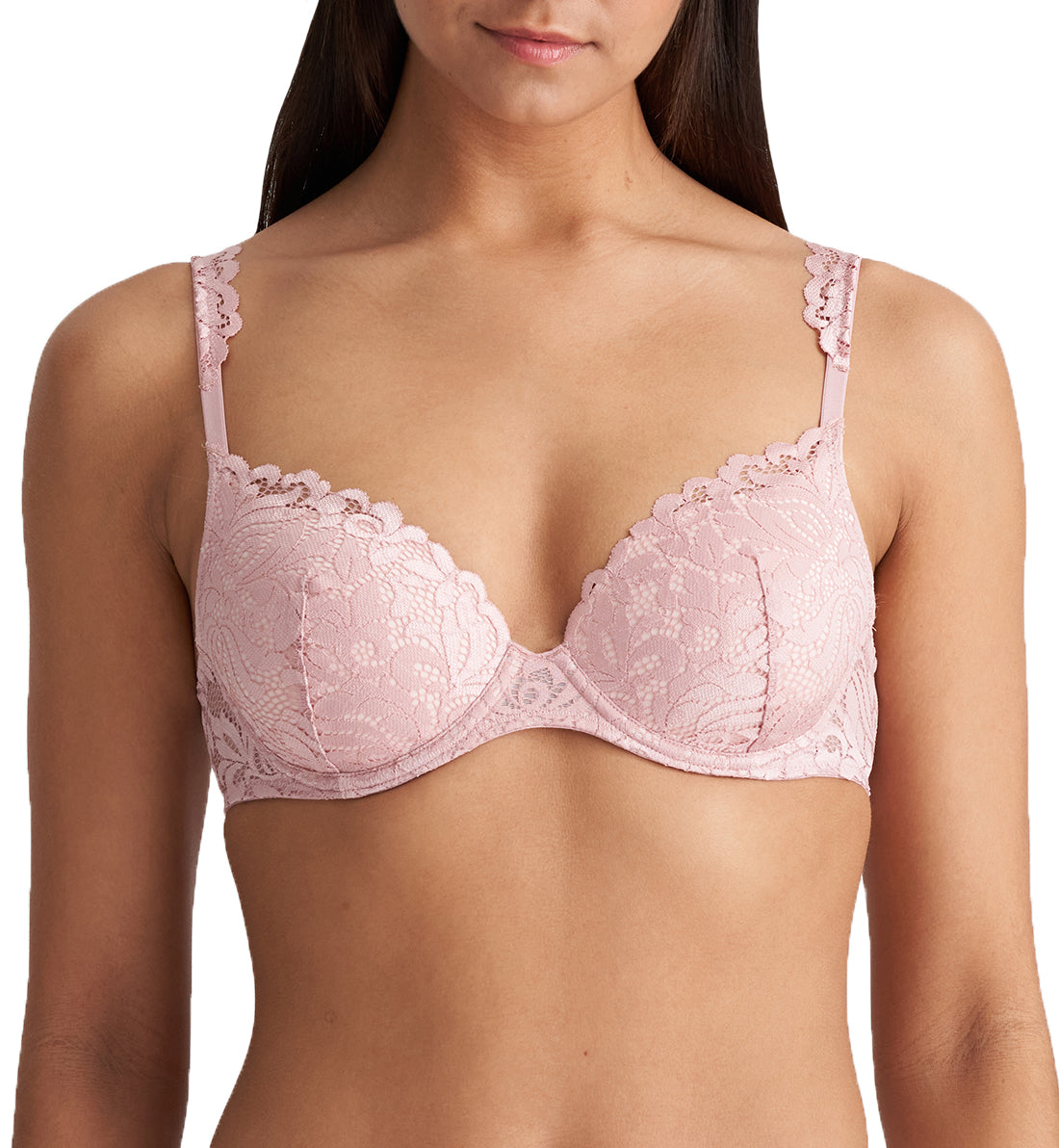 Marie Jo Elis Heart Shape Padded Underwire Bra (0102506),30F,Vintage Pink - Vintage Pink,30F