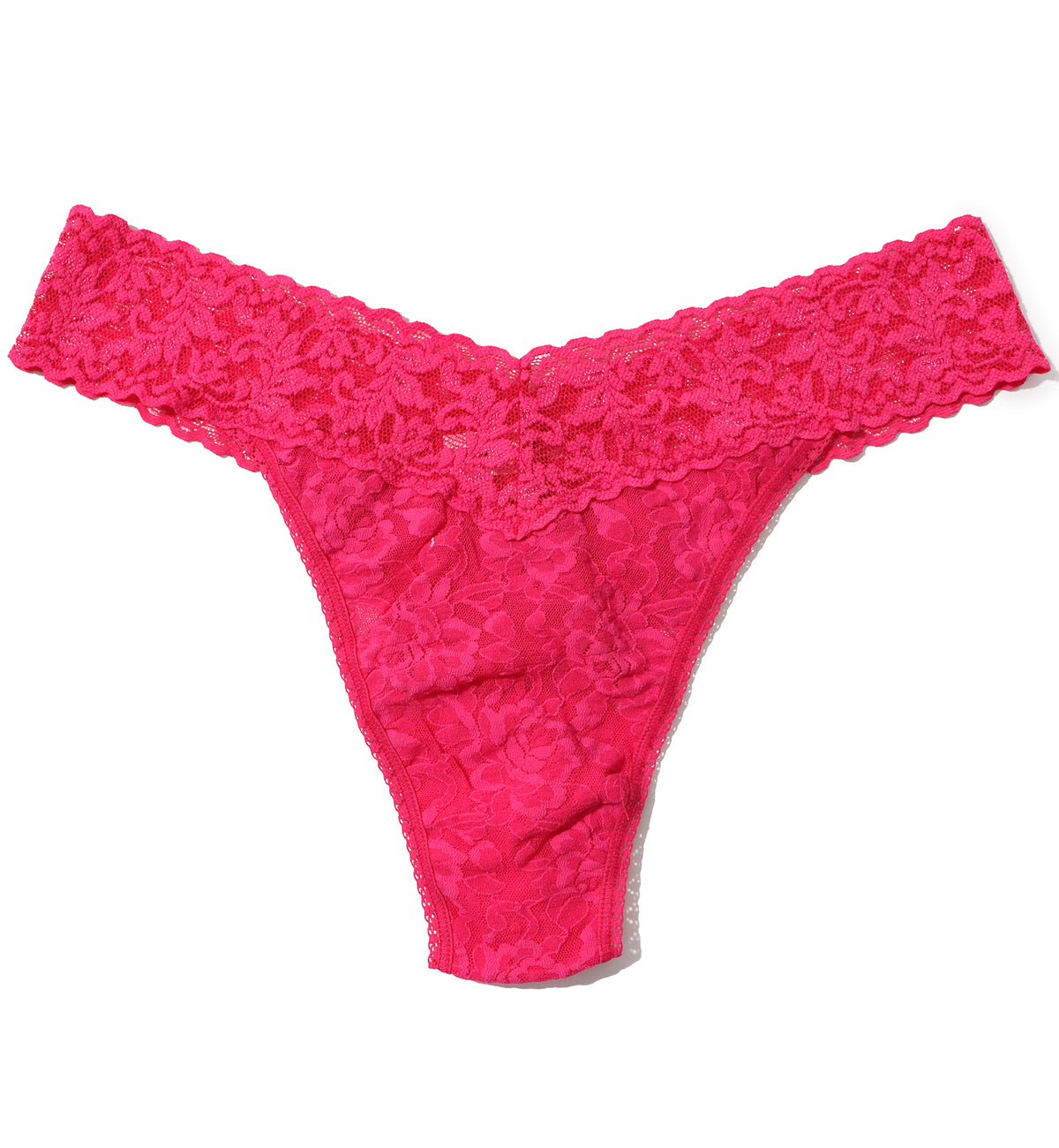 Hanky Panky Signature Lace Original Rise Thong (4811P),Morning Glory - Morning Glory,One Size