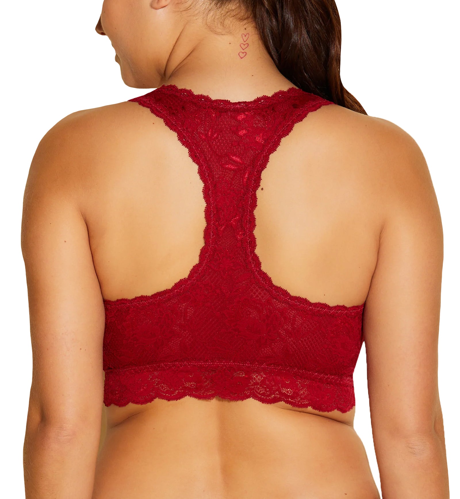 Cosabella NSN CURVY Racie Racerback Bralette (NEVER1355),P,Sindoor Red - Sindoor Red,Petite